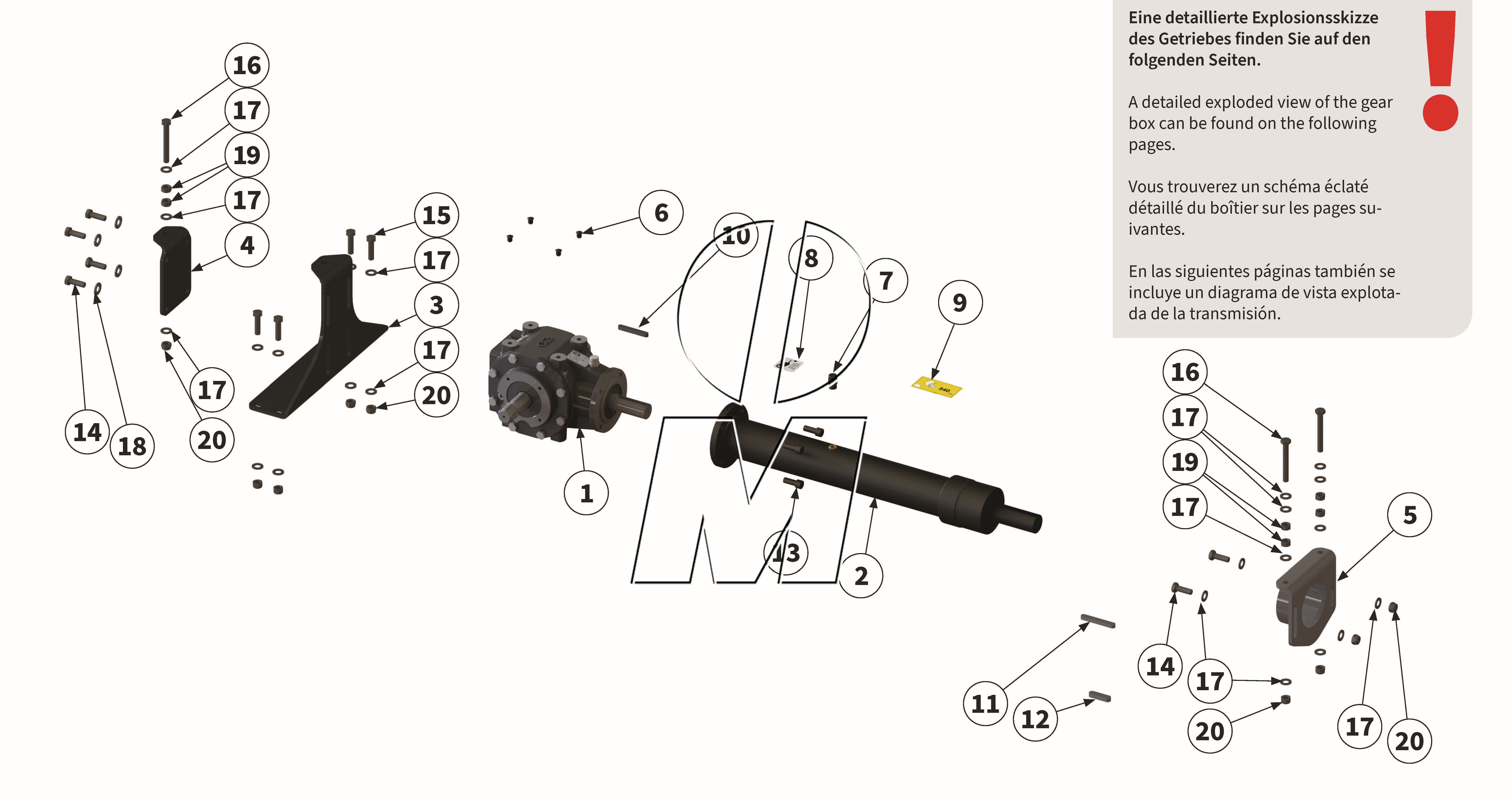 Zeichnung 08: Antrieb & Getriebe (P_H_ET_25_WEL)