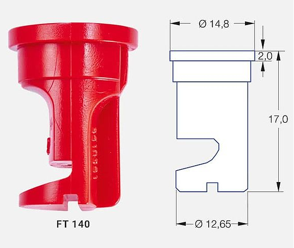 LECHLER Zungendüsen SW 12,65