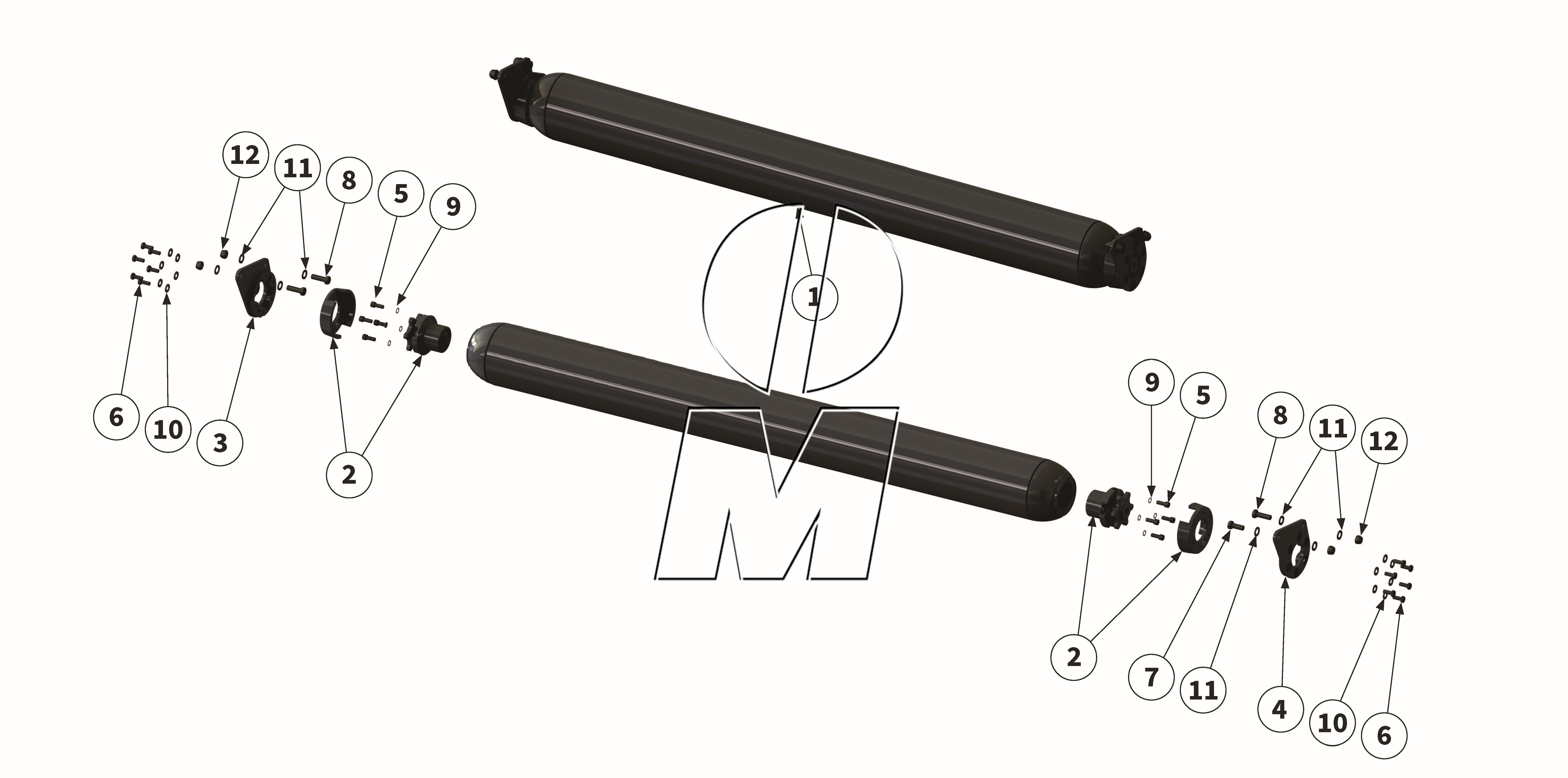Zeichnung 10: Stützwalze (P_L_ET_25_WEL)