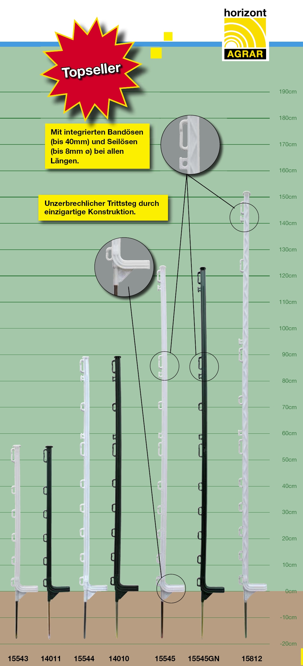 HORIZONT Weidezaunpfahl