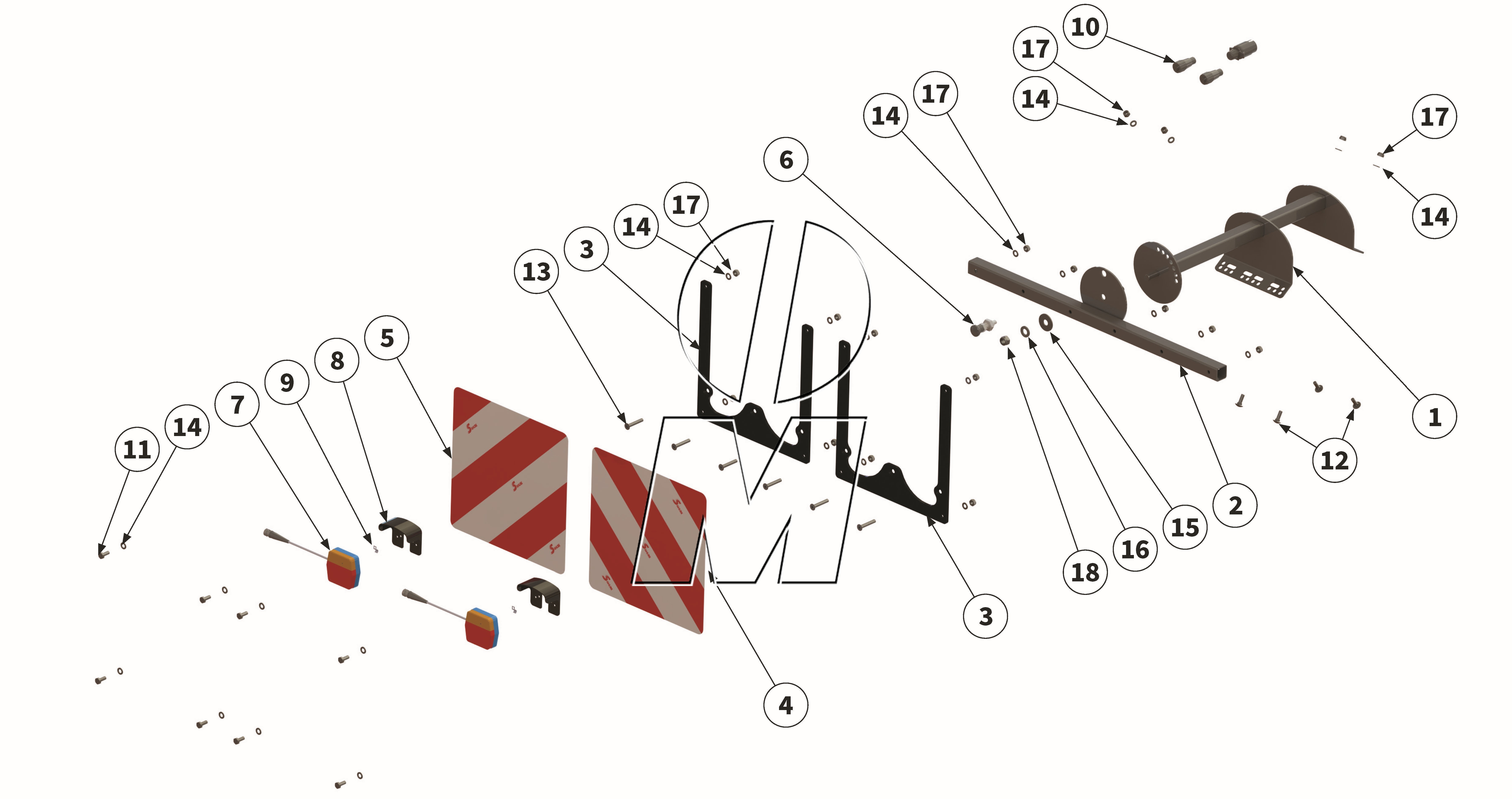 Zeichnung 18: Beleuchtungsträger (P_HS_ET_23_WEL)
