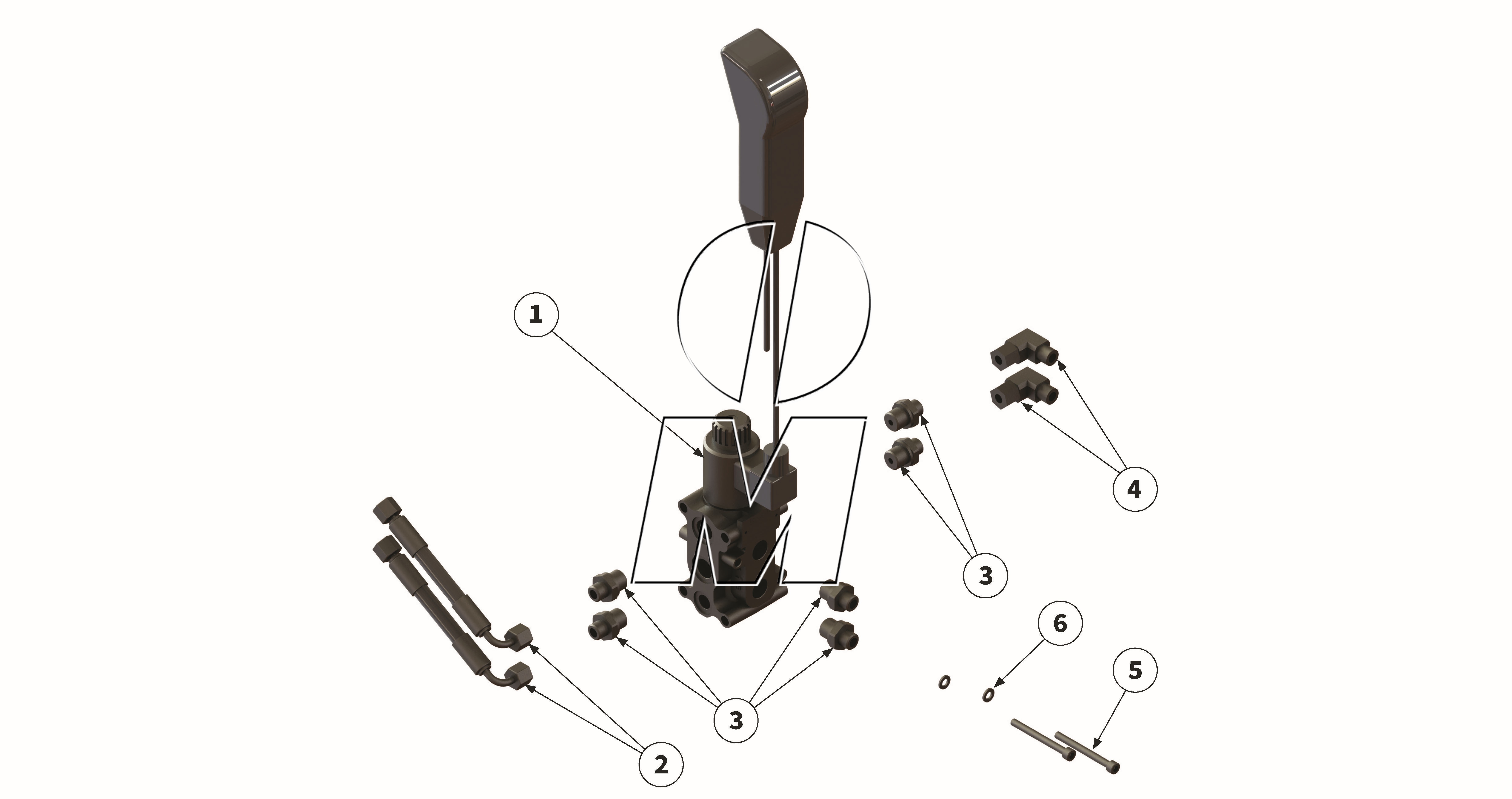 Zeichnung 20: Umschaltventil komplett (P_LS_ET_25_WEL)