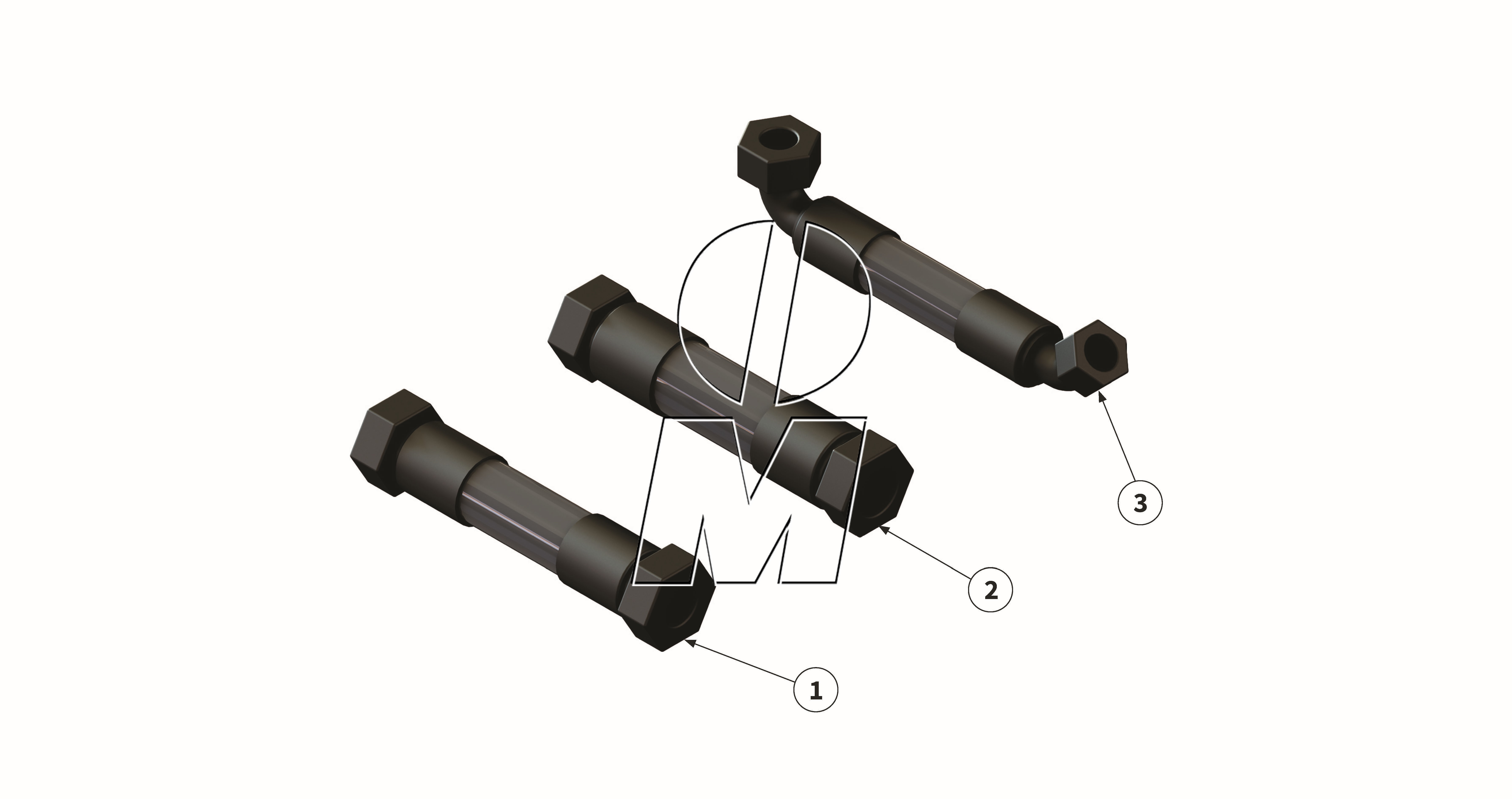 Zeichnung 12: Hydraulik Schlauchsatz (P_H_ET_25_WEL)