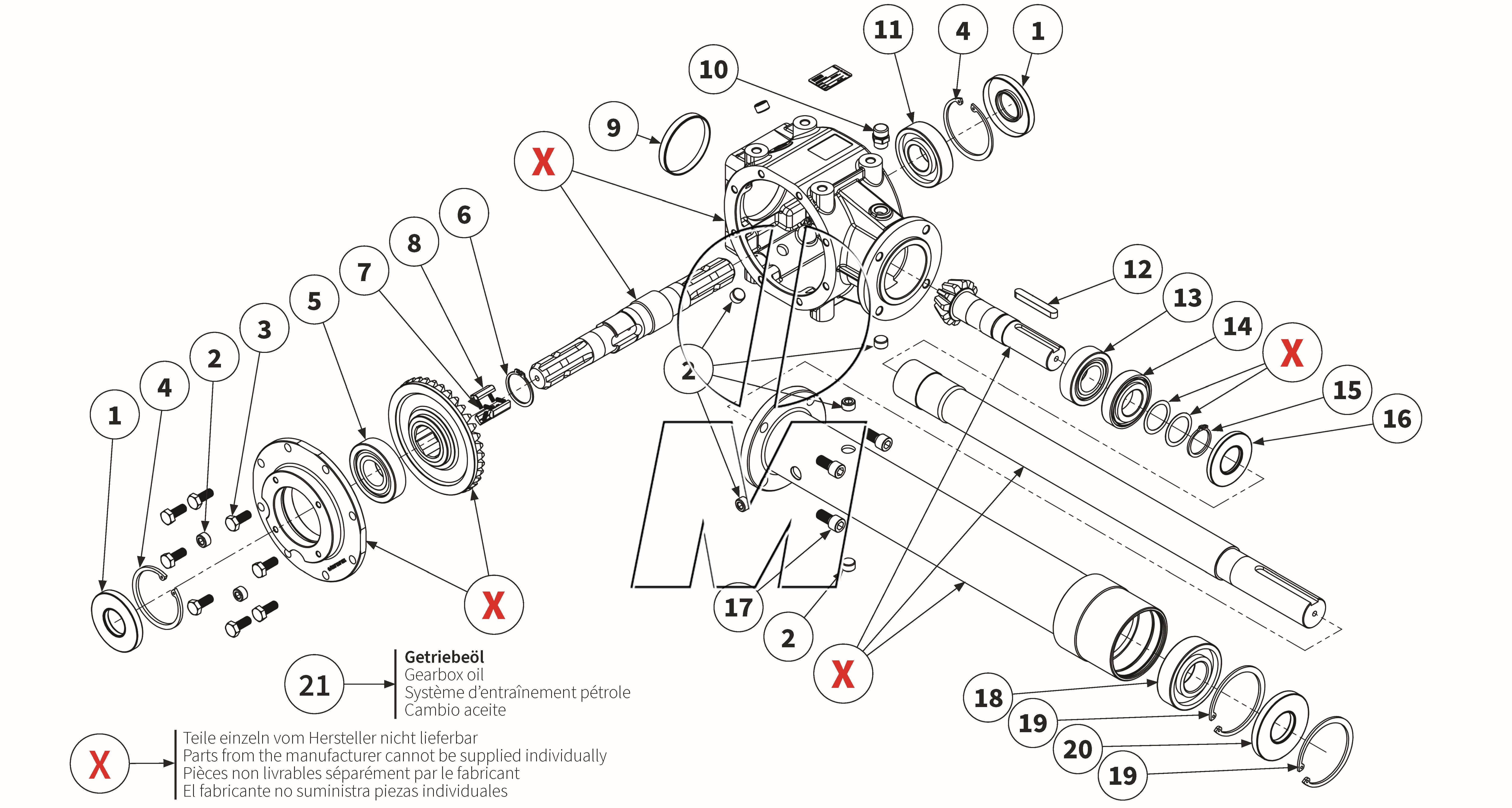 Zeichnung 15: Getriebe (P_H_ET_25_WEL)