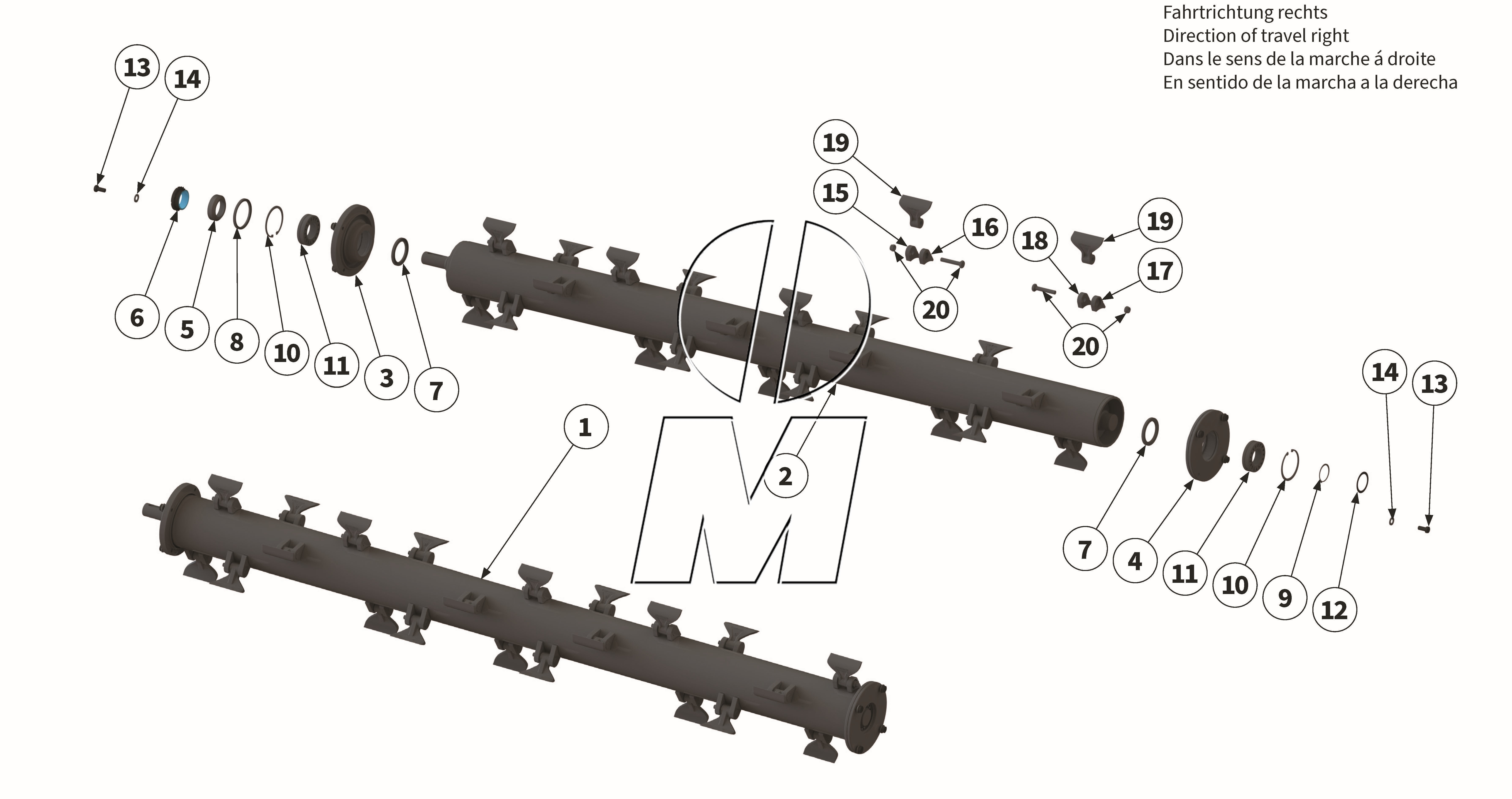 Zeichnung 20: Hammerrotor rechts (P_MF_ET_24_WEL)