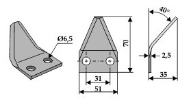 INDUSTRIEHOF Futtermischwagenmesser