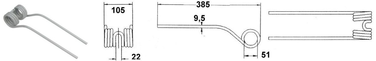 Heuerzinken pass. für STOLL