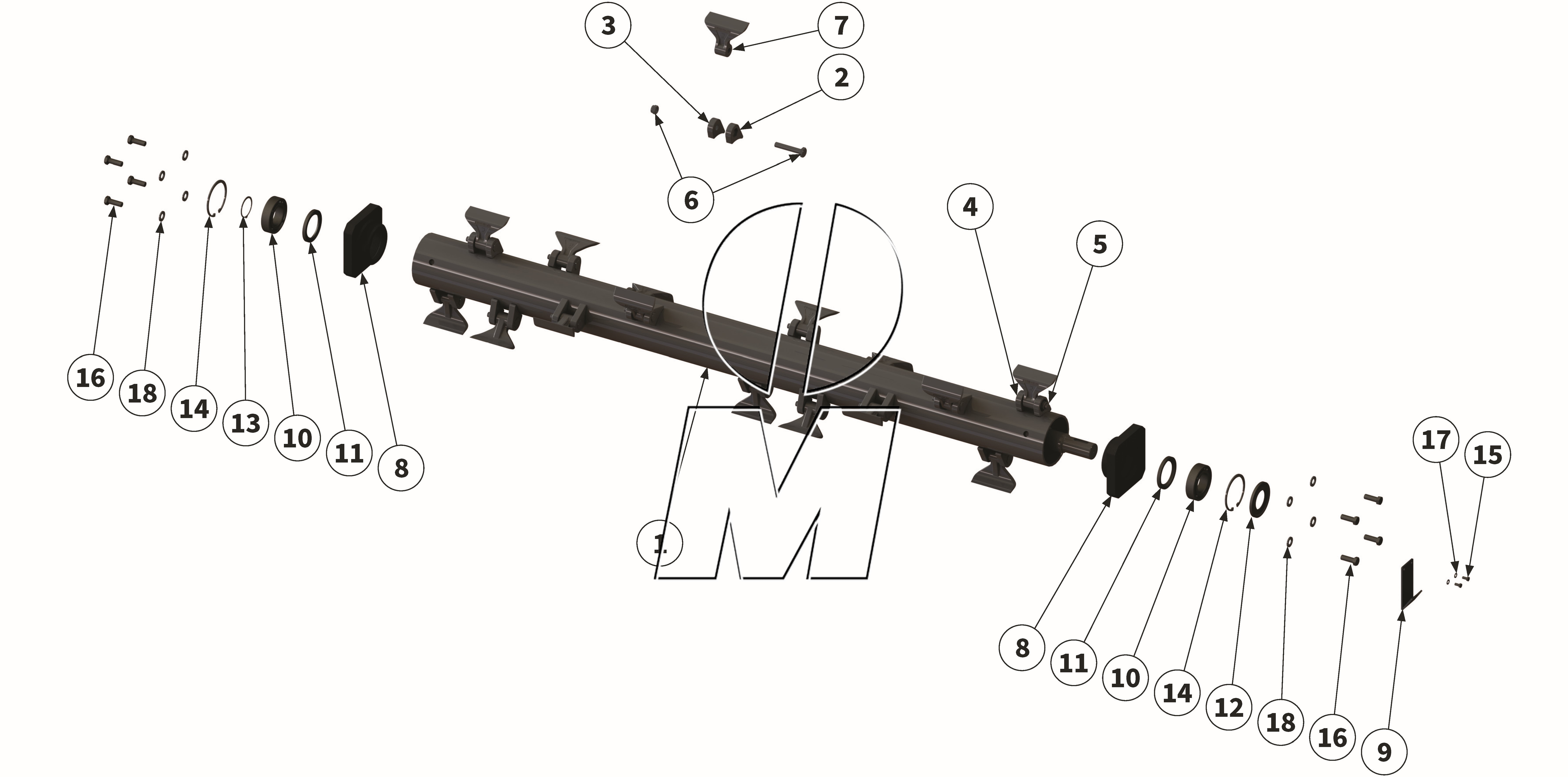 Zeichnung 09: Hammerrotor (P_L_ET_25_WEL)