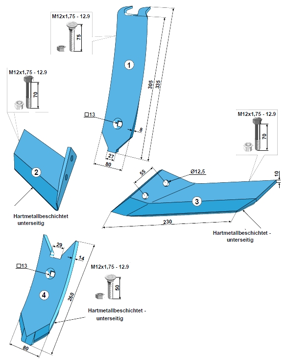 INDUSTRIEHOF Mittelleitblech