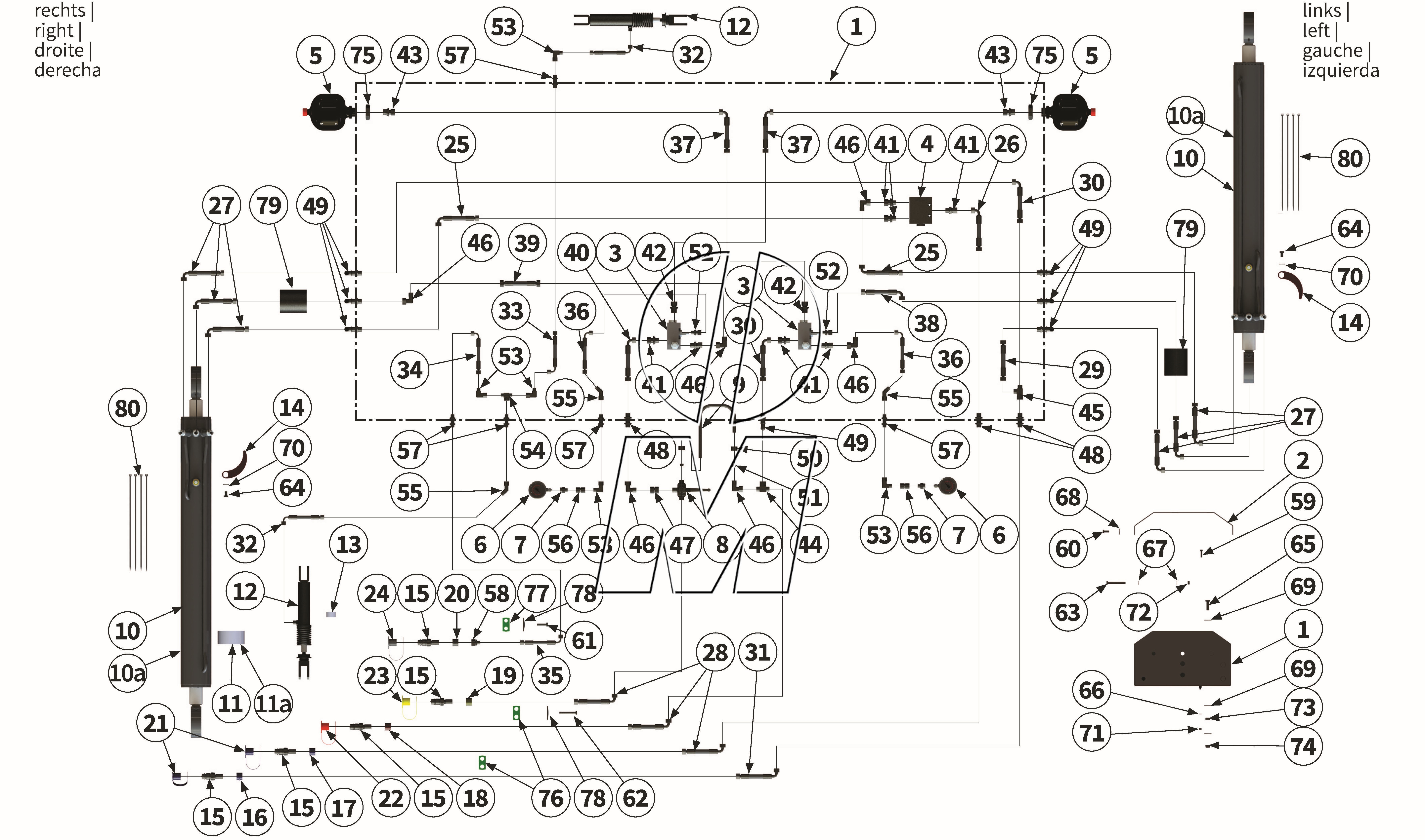 Zeichnung 19: Hydraulik Aushub getrennt (P_PROF_ET_25_WEL)