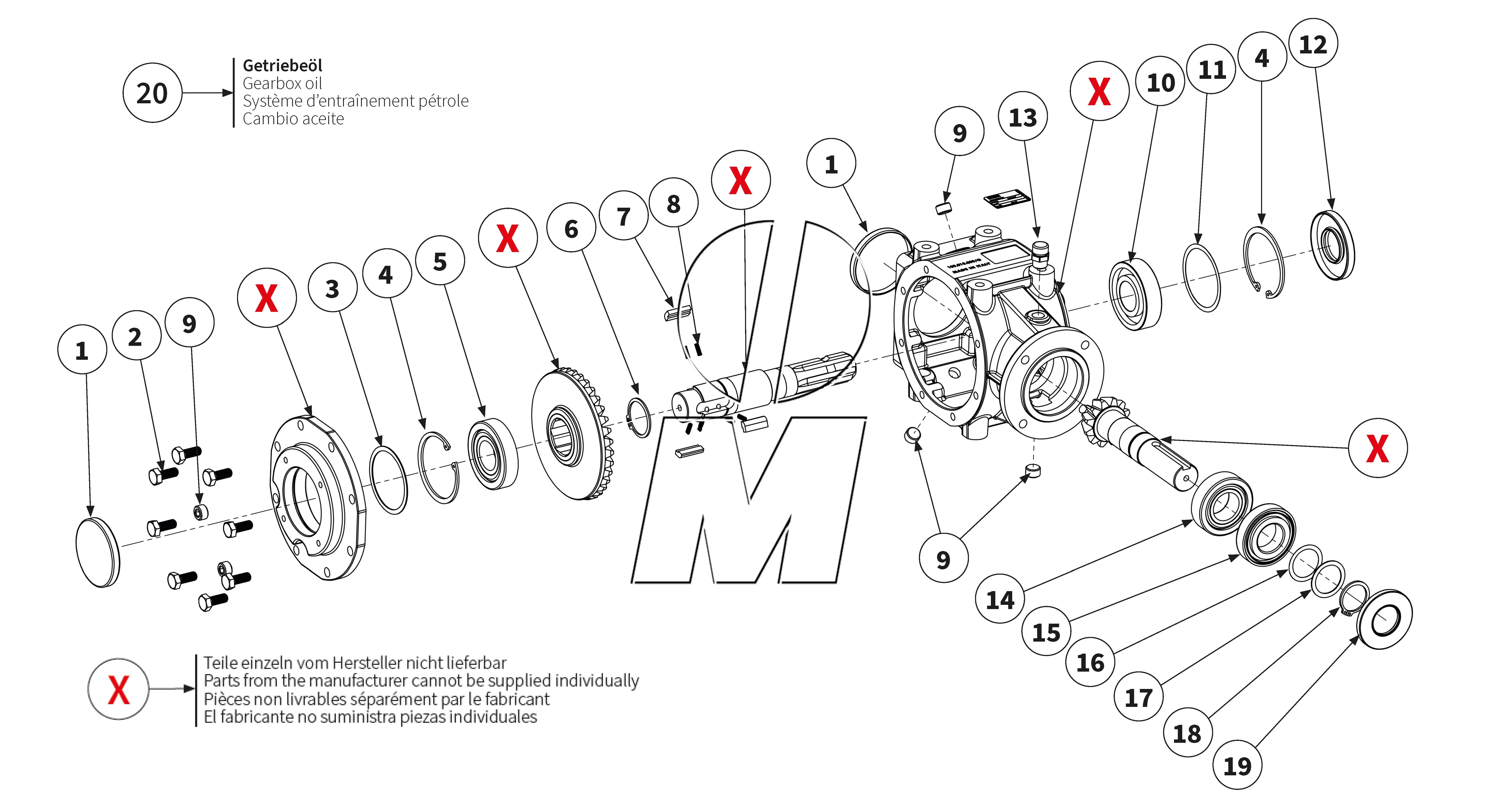 Zeichnung 09: Getriebe BRM (P_HS_ET_23_WEL)