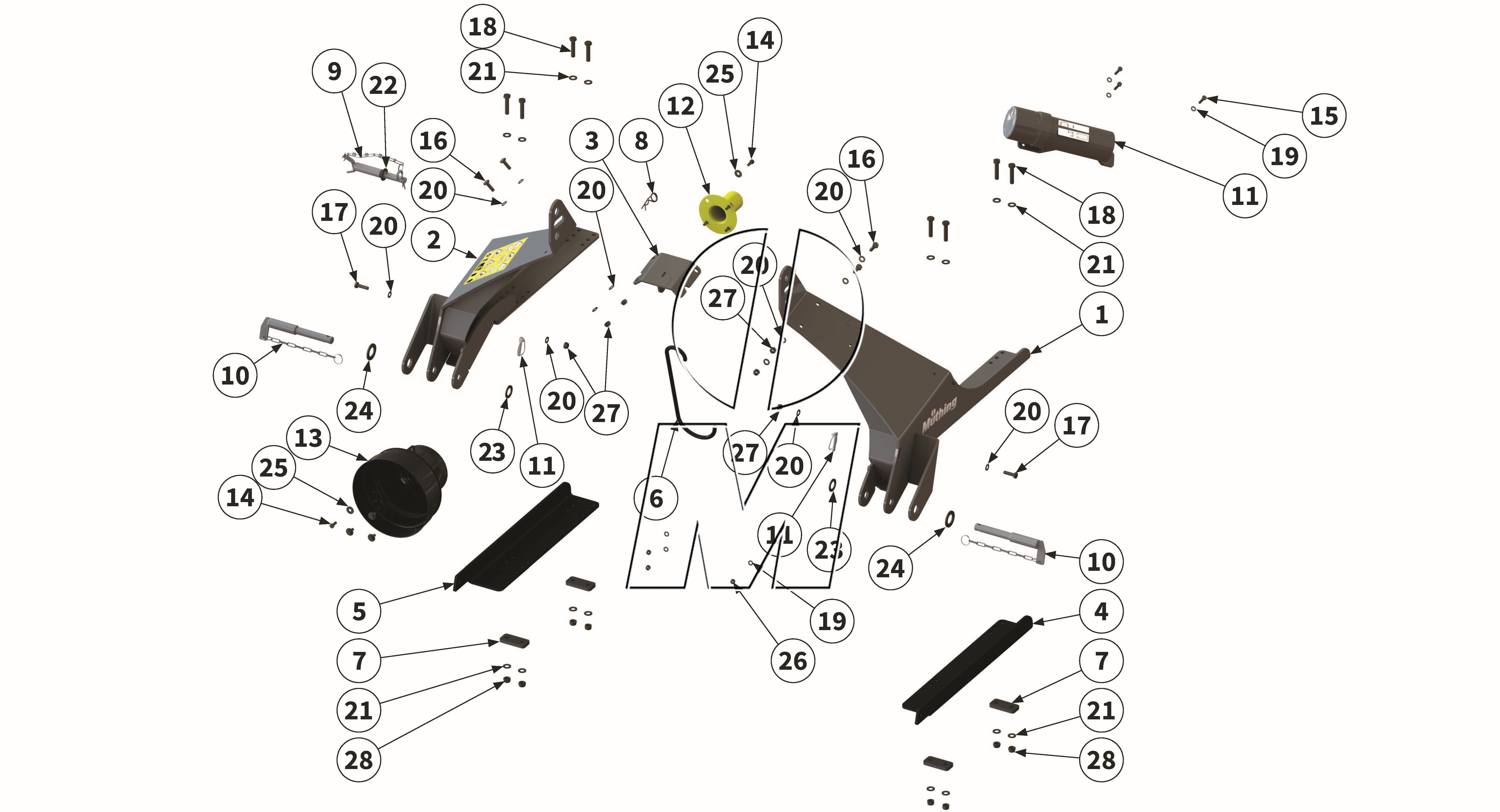 Zeichnung 03: Dreipunktbock (P_H_ET_25_WEL)
