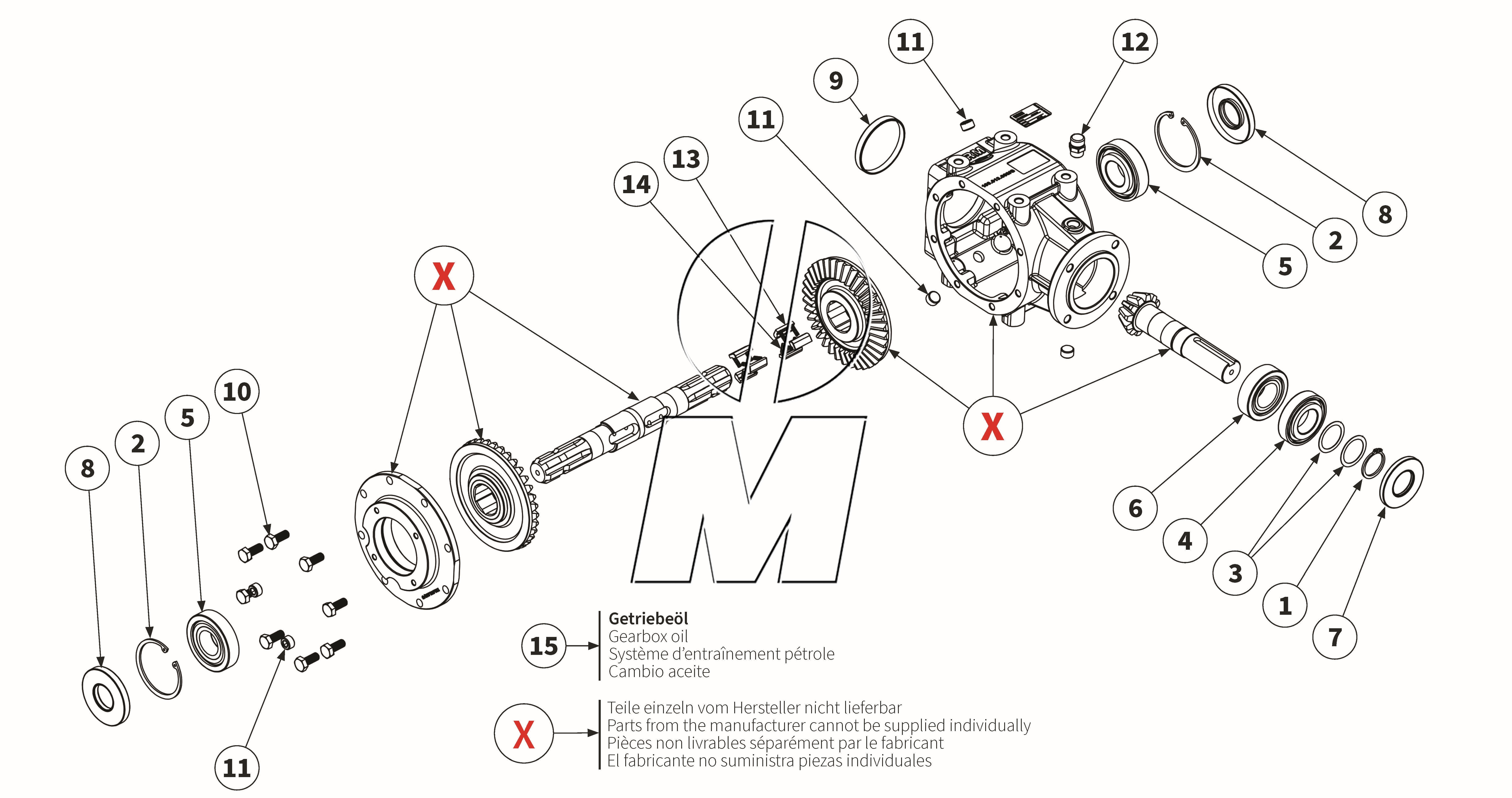 Zeichnung 16: Getriebe mit doppeltem Freilauf (P_H_ET_25_WEL)