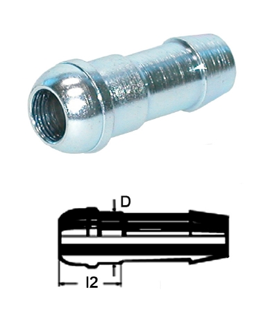 Schlauchnippel mit Dichtkopf