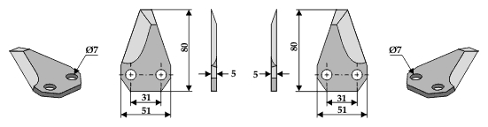 INDUSTRIEHOF Futtermischwagenmesser