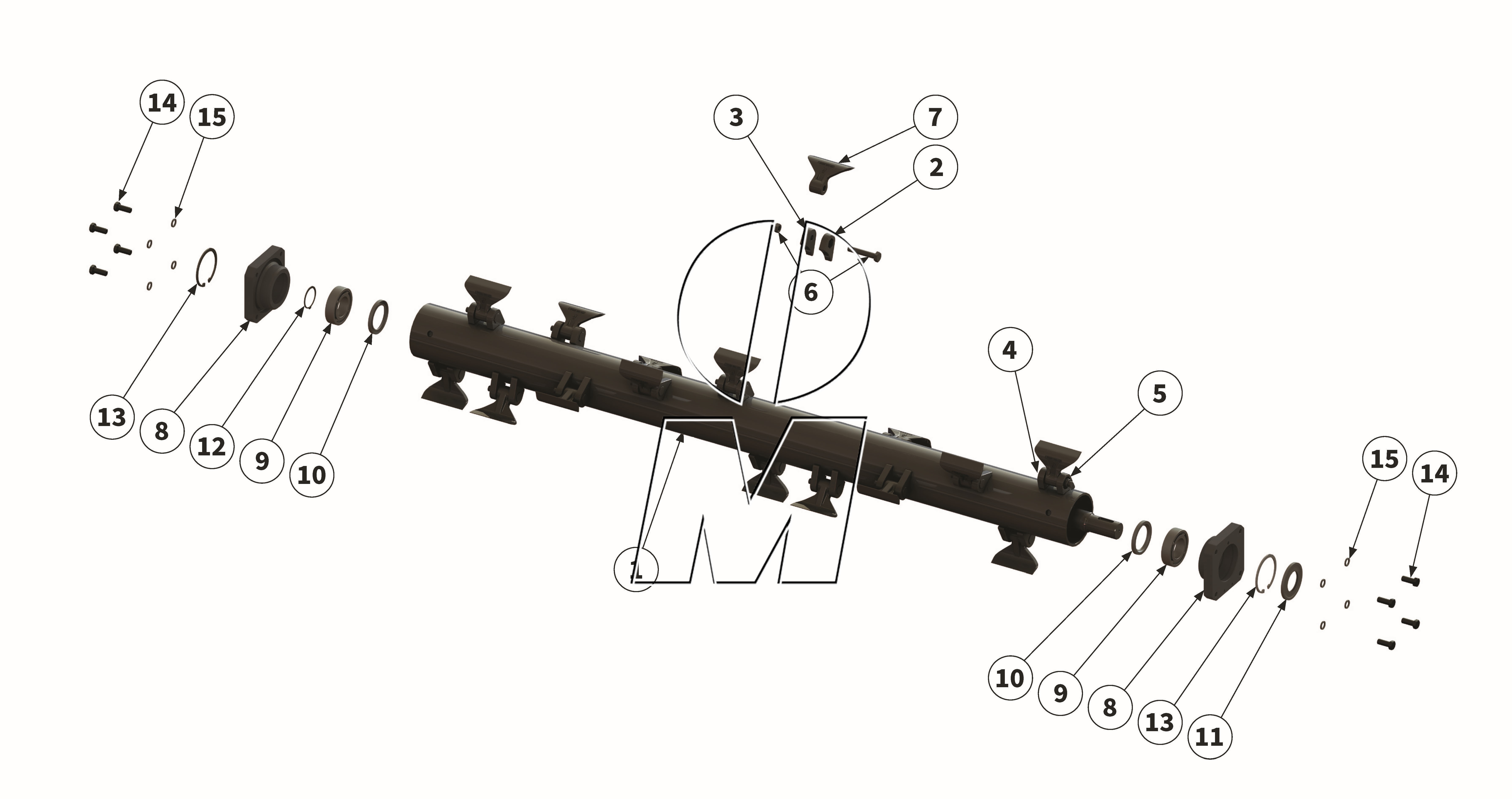 Zeichnung 06: Hammerrotor (P_LS_ET_25_WEL)