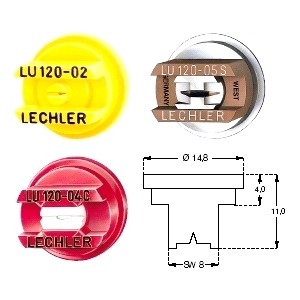 LECHLER Flachstrahldüse SW 08