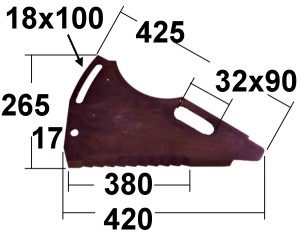 Ladewagenmesser pass. für CLAAS