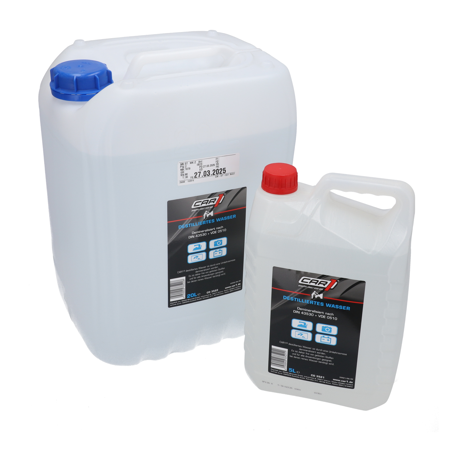 Destilliertes Wasser