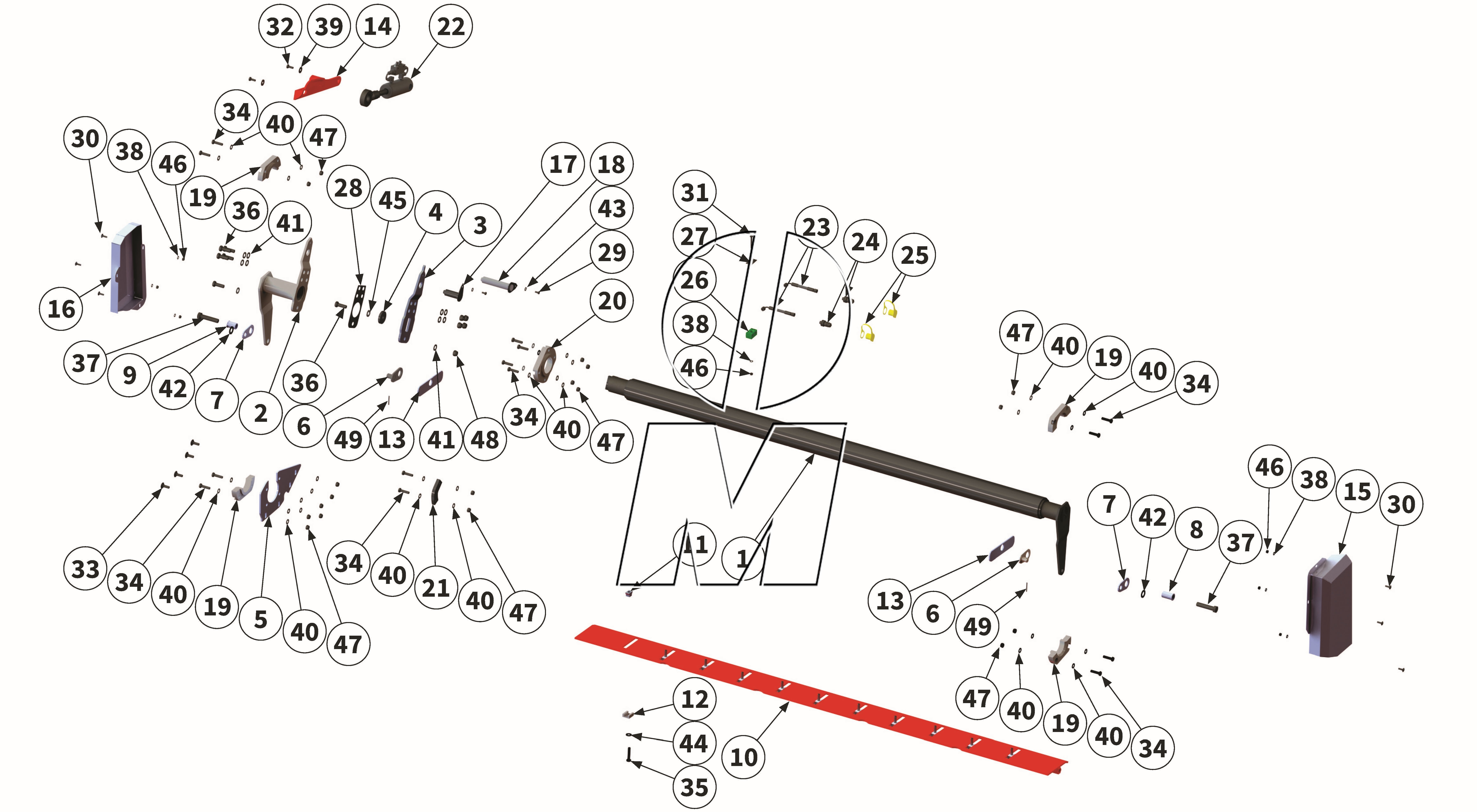 Zeichnung 17: Hydraulische Schneidschiene (P_PRO_ET_24_WEL)