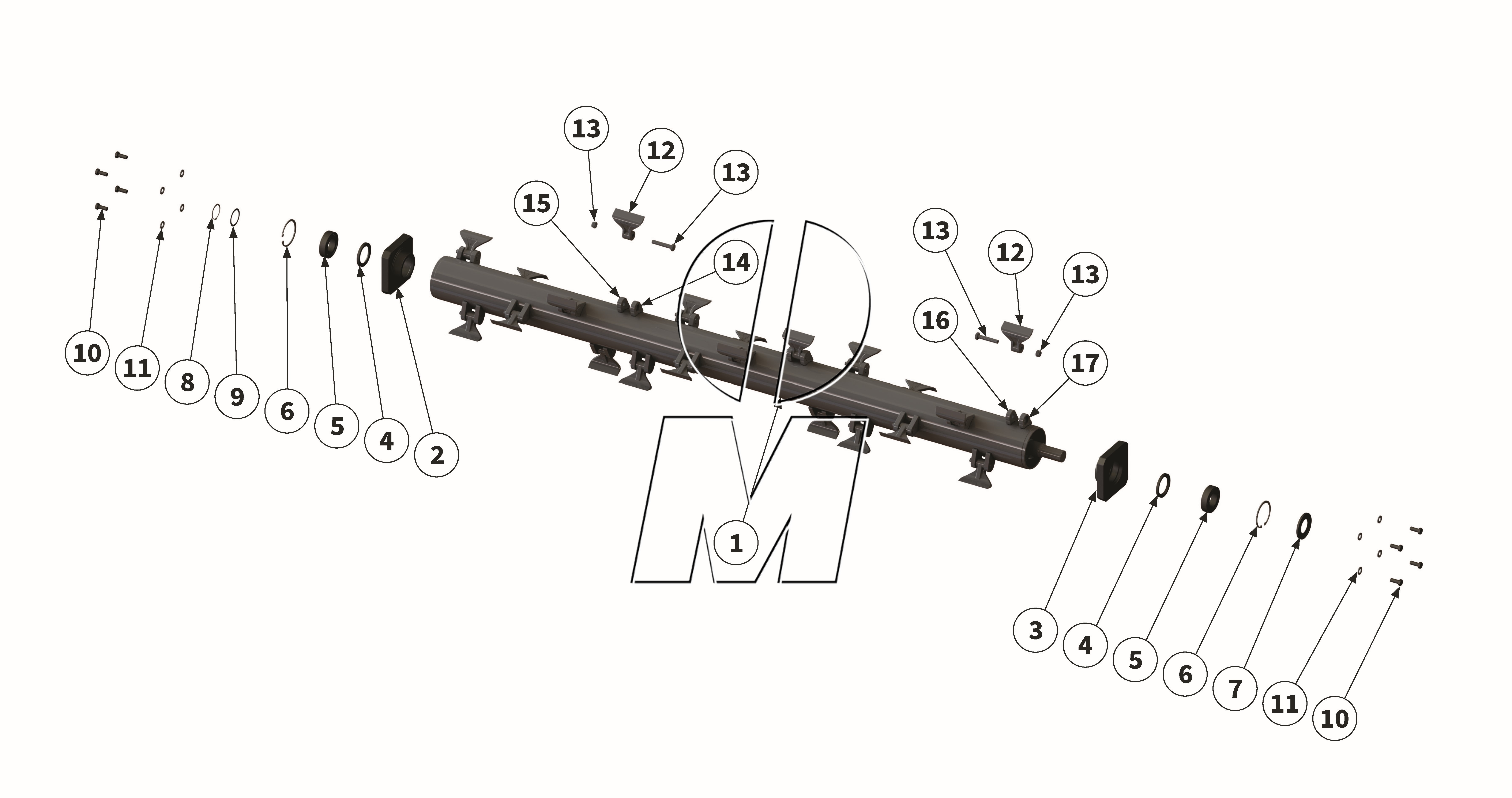 Zeichnung 08: Hammerrotor (P_M_ET_24_WEL)