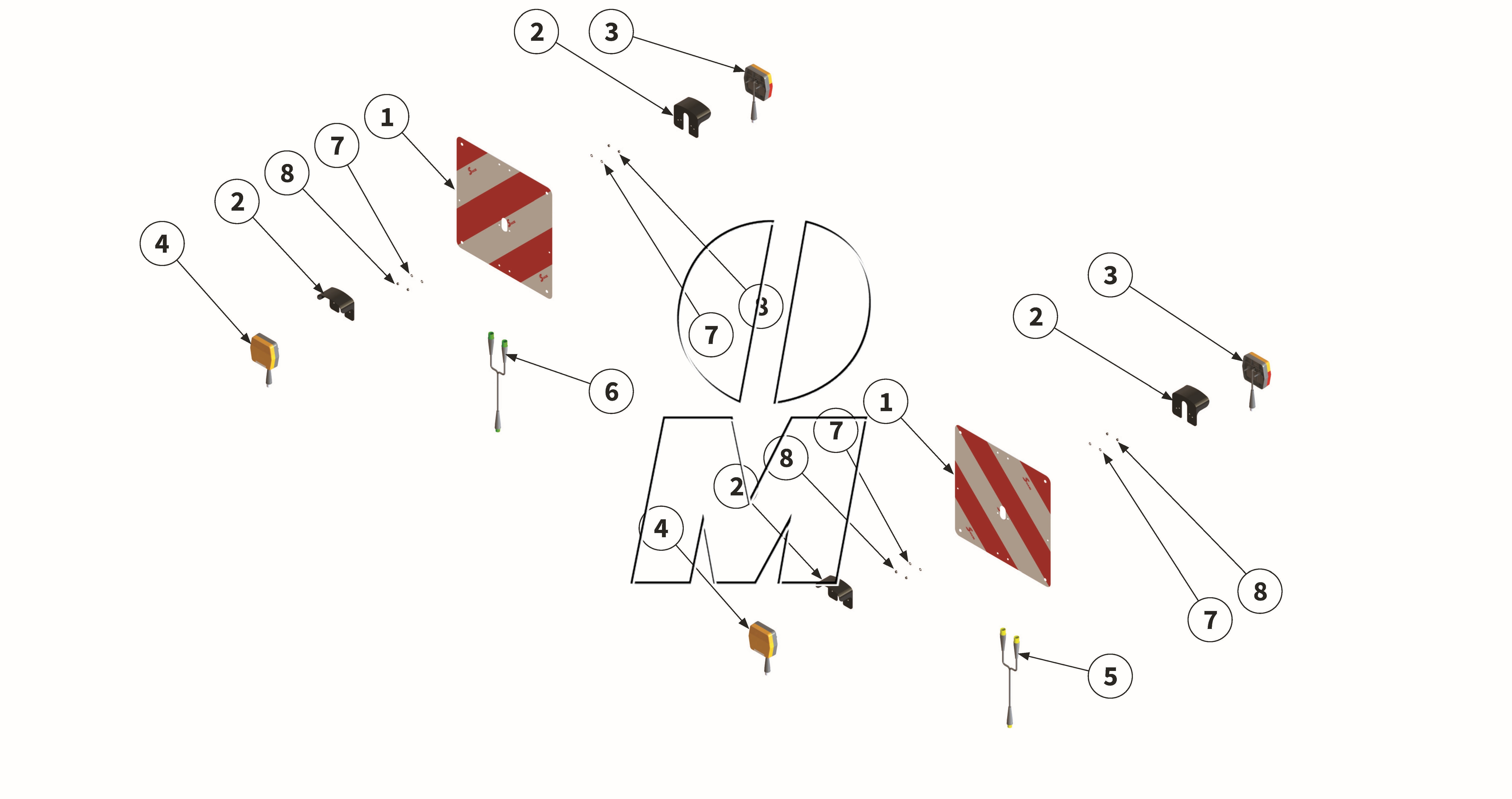 Zeichnung 27: Warntafel mit Beleuchtungseinrichtung (P_PRO_ET_24_WEL)
