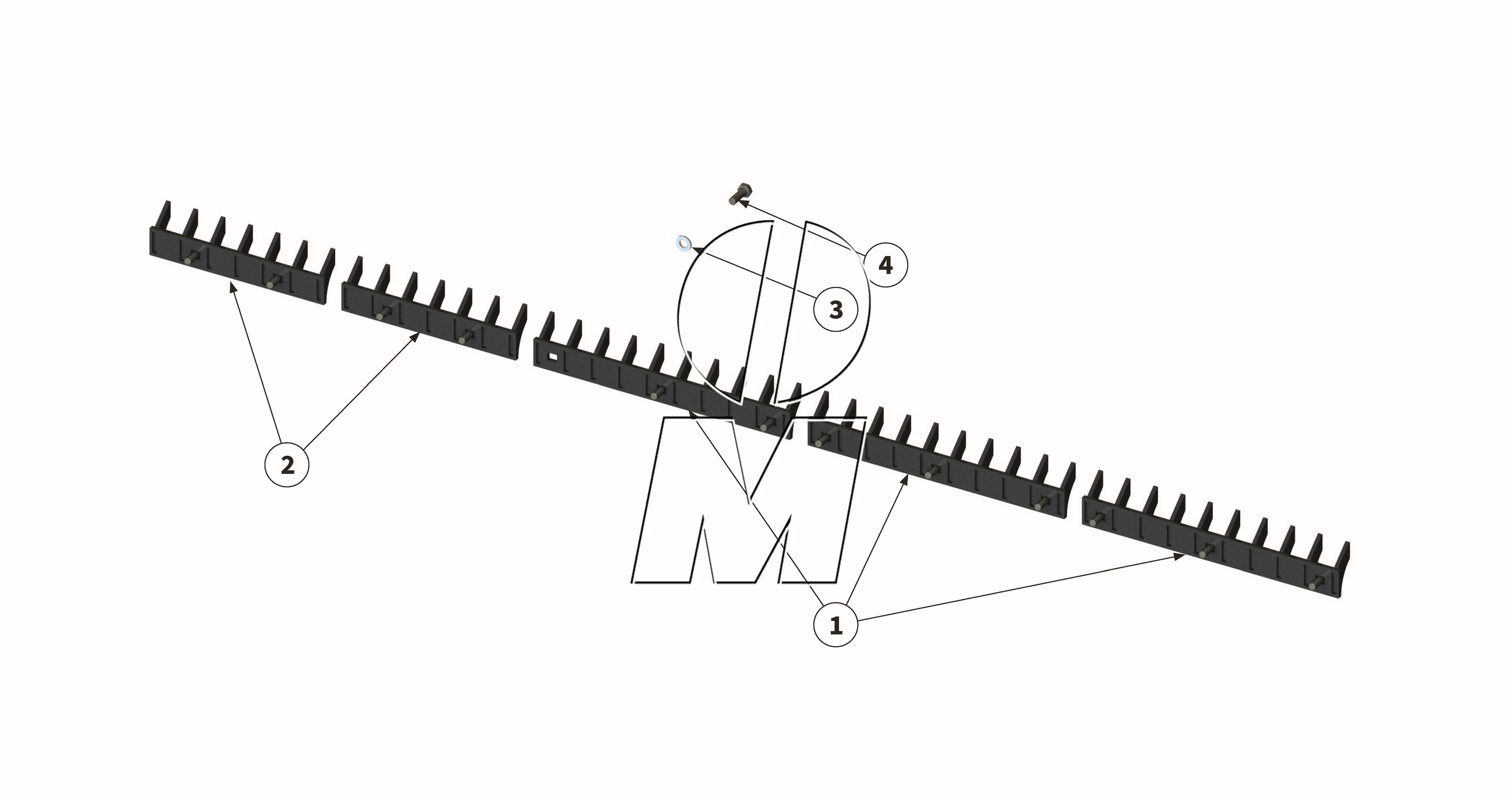 Zeichnung 13: 2. Kurzhäckselleiste (P_HS_ET_23_WEL)