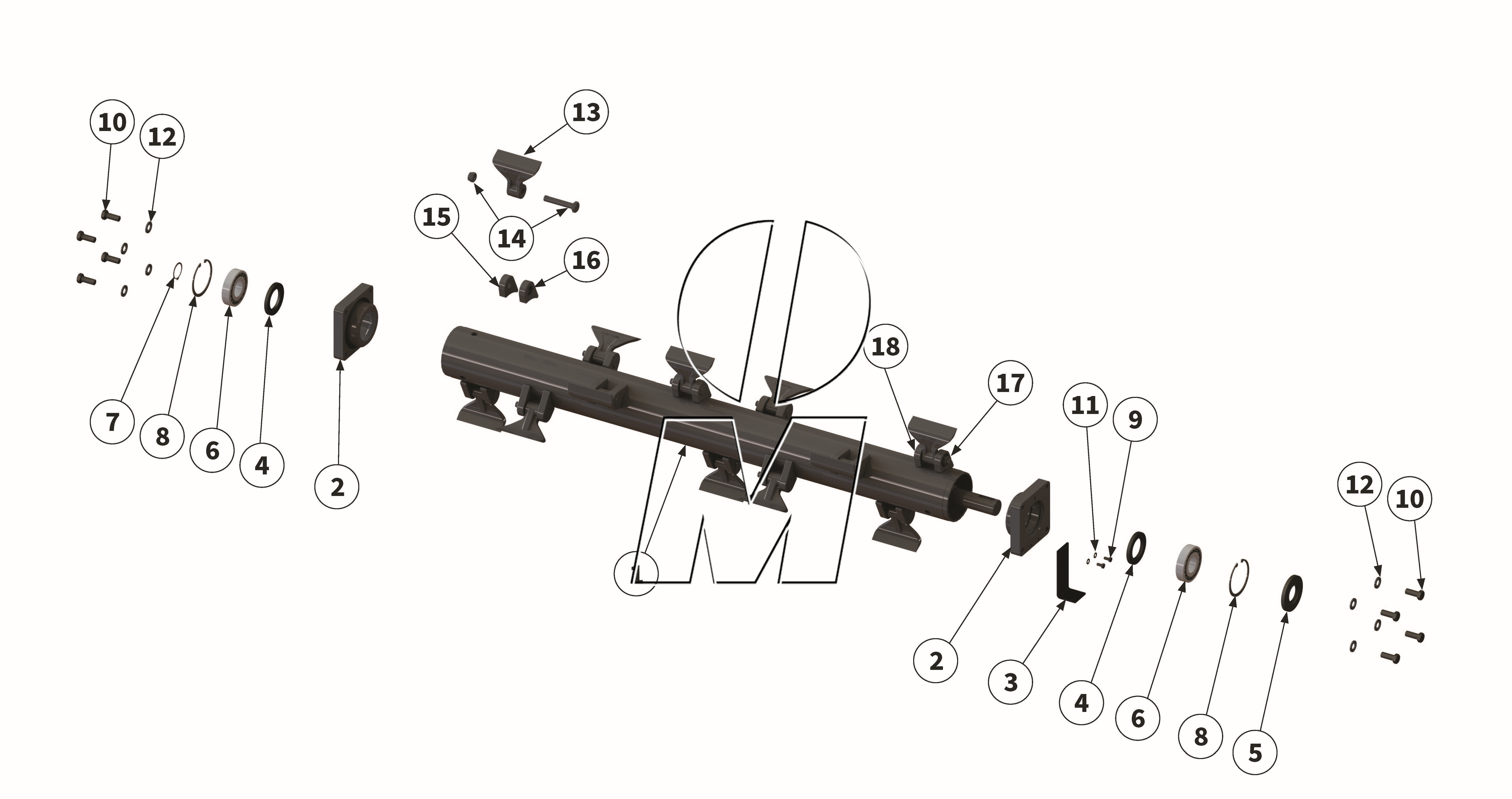 Zeichnung 06: Hammerrotor (P_HS_ET_23_WEL)