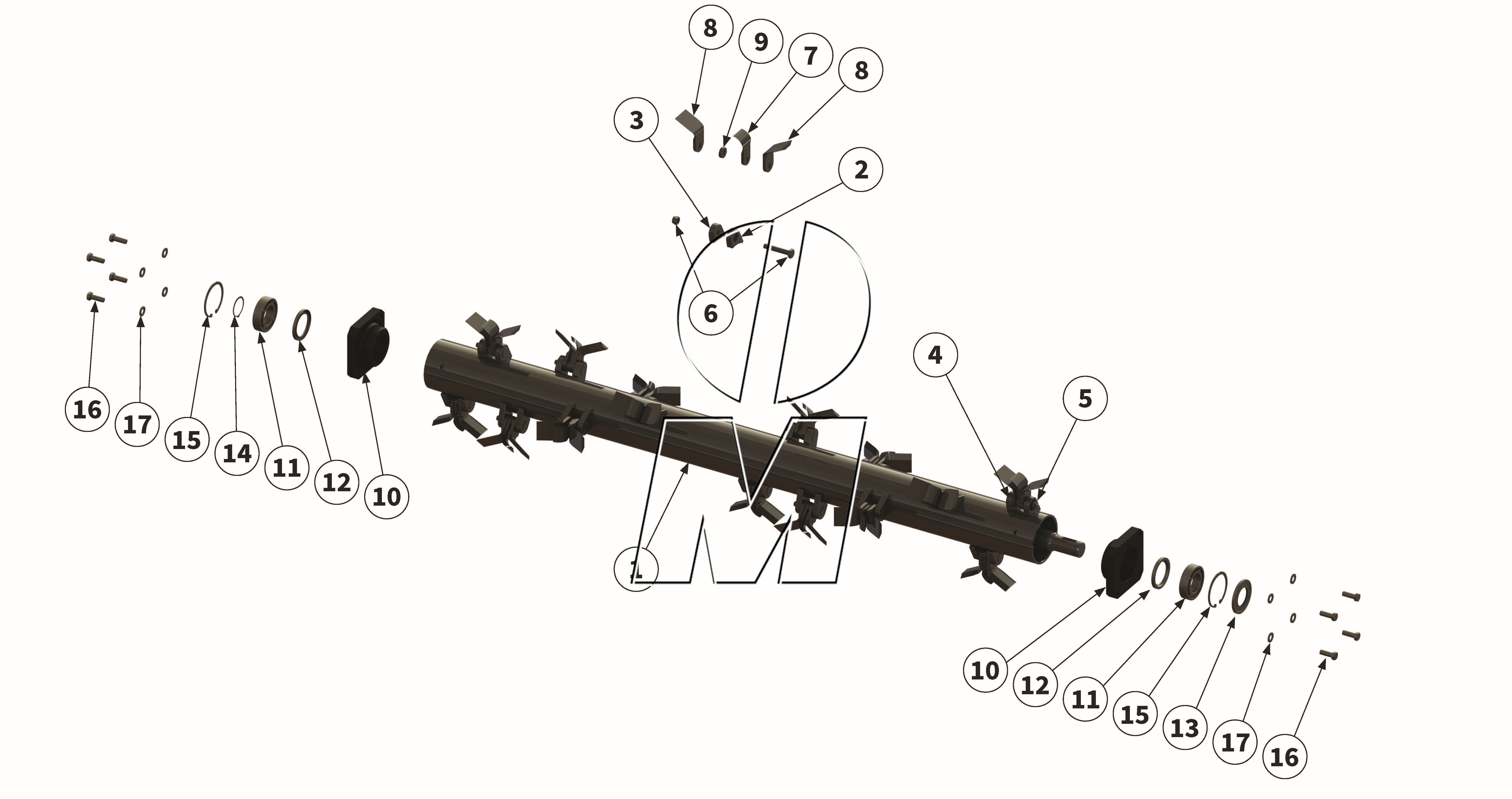 Zeichnung 15: Y-Messerrotor (P_LS_ET_25_WEL)