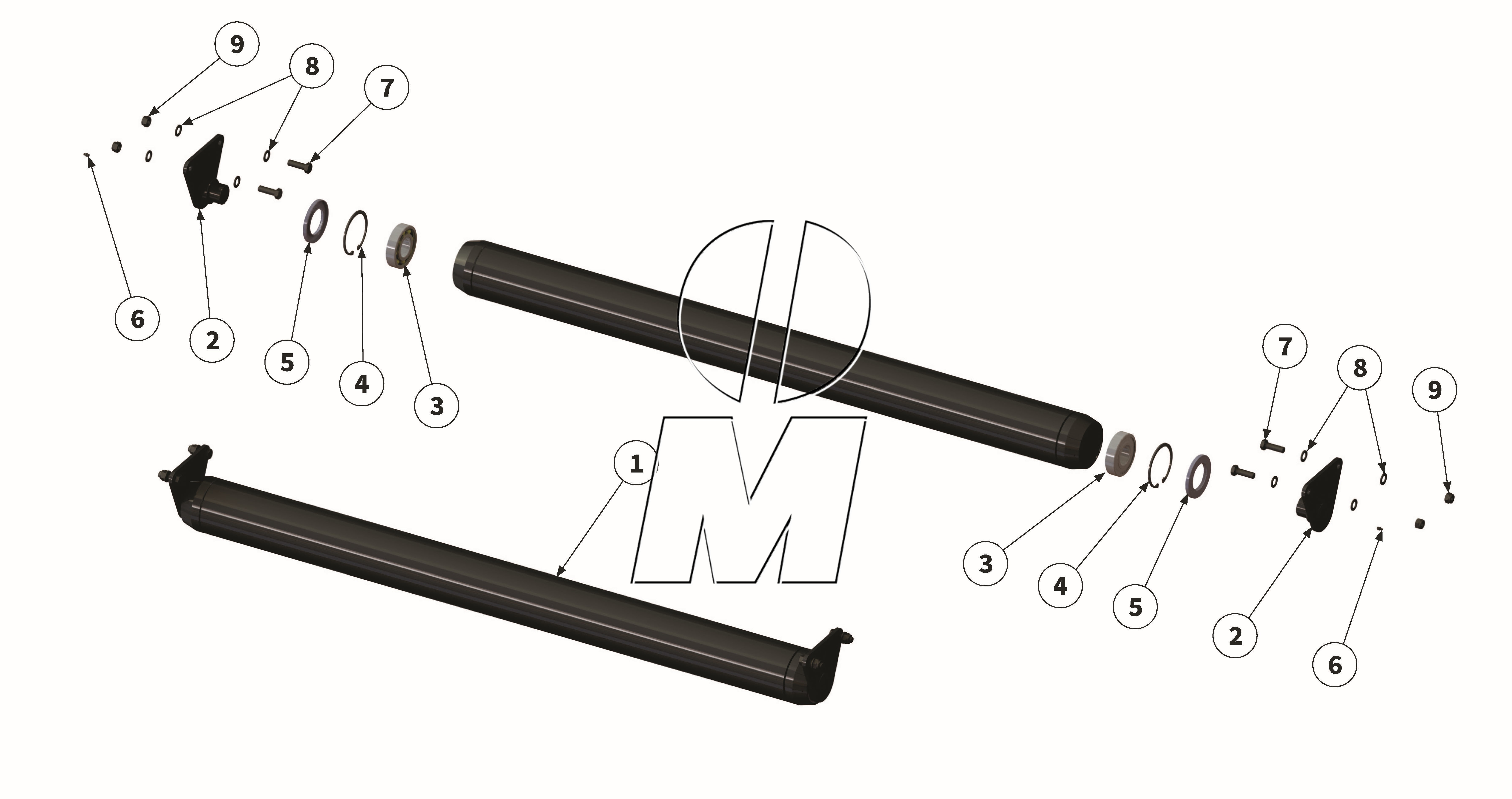 Zeichnung 07: Stützwalze (P_HS_ET_23_WEL)