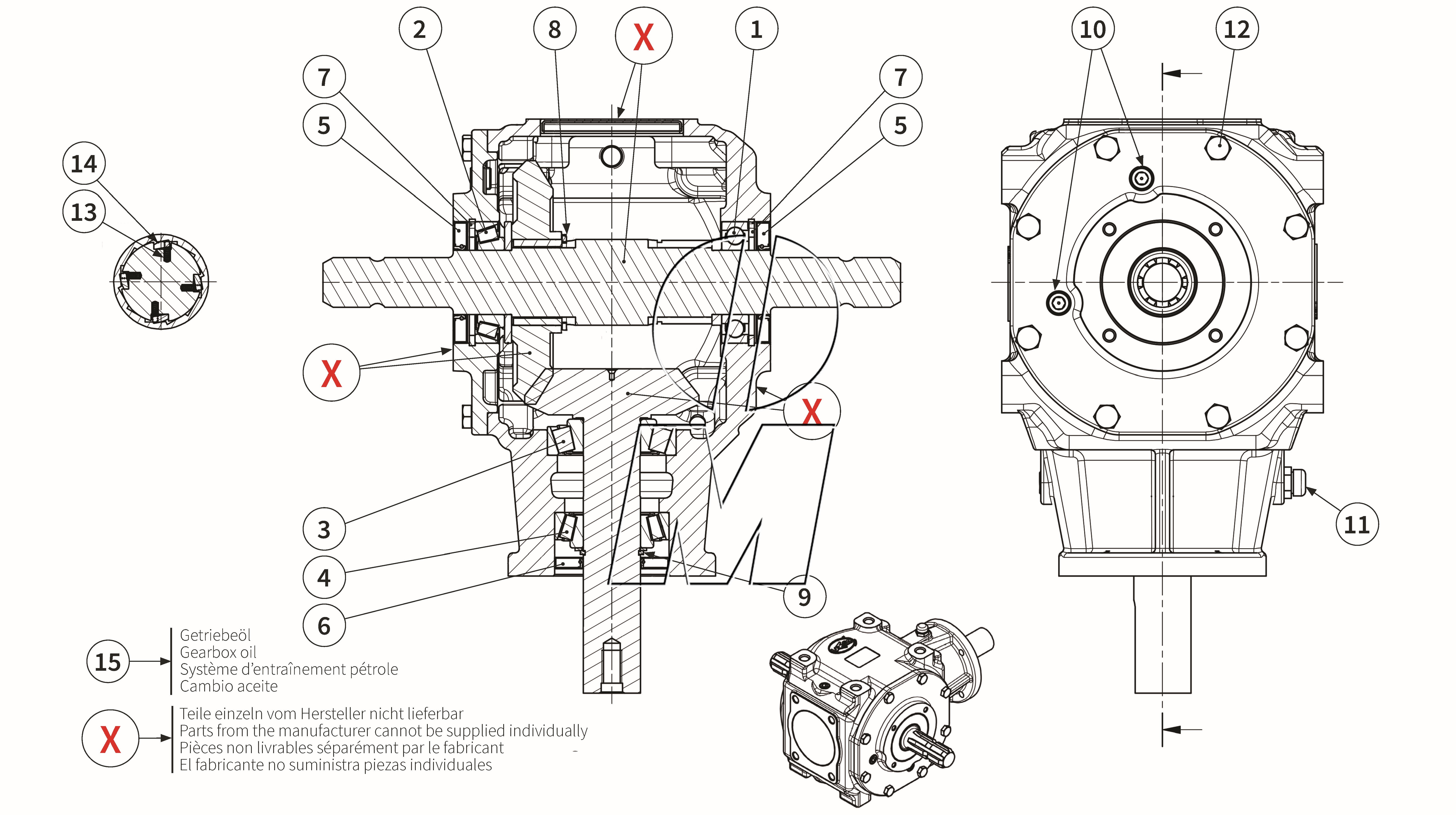 Zeichnung 10: Getriebe T90 (P_M_ET_24_WEL)