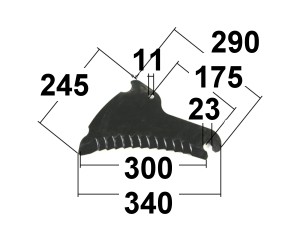 Ladewagenmesser pass. für CLAAS FAHR