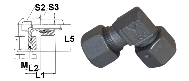 Einstellbare Winkel-Anschlussstutzen