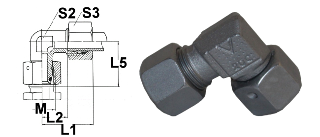 Einstellbare Winkel-Anschlussstutzen