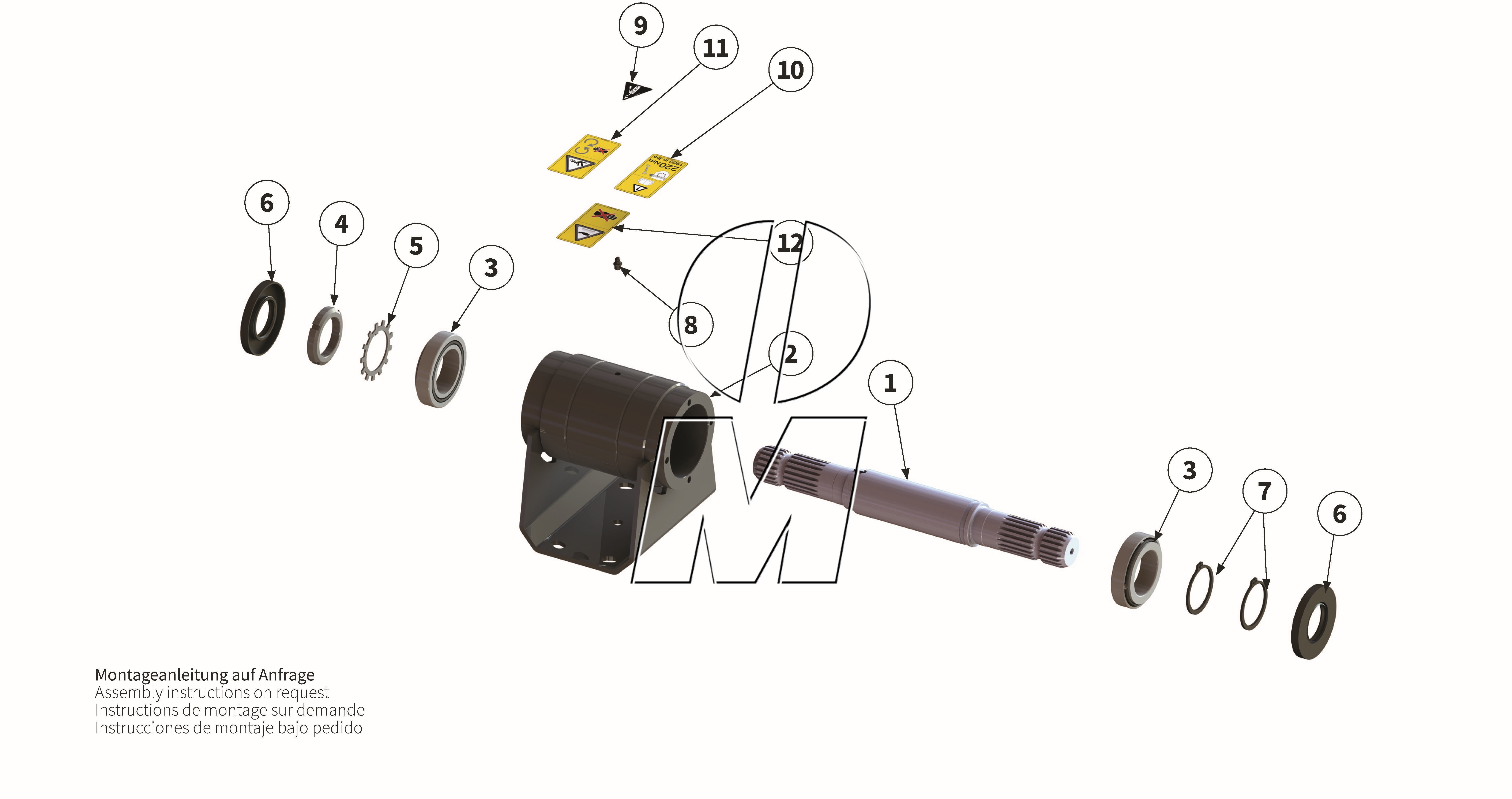 Zeichnung 12: Zwischenwelle (P_PROF_ET_25_WEL)