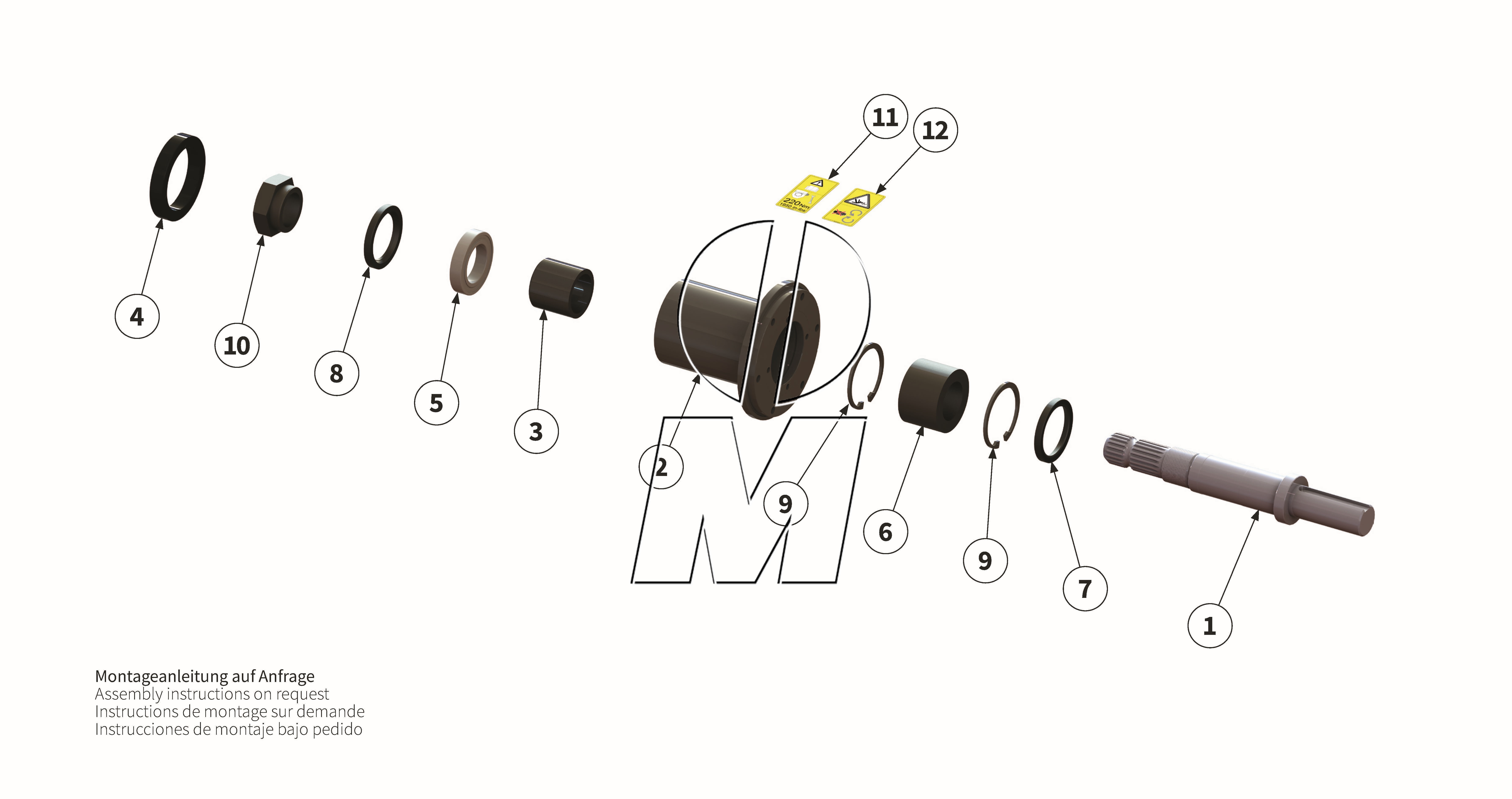 Zeichnung 13: Antriebsadapter (P_PROF_ET_25_WEL)