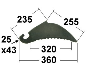 Pressenmesser pass. für CLAAS