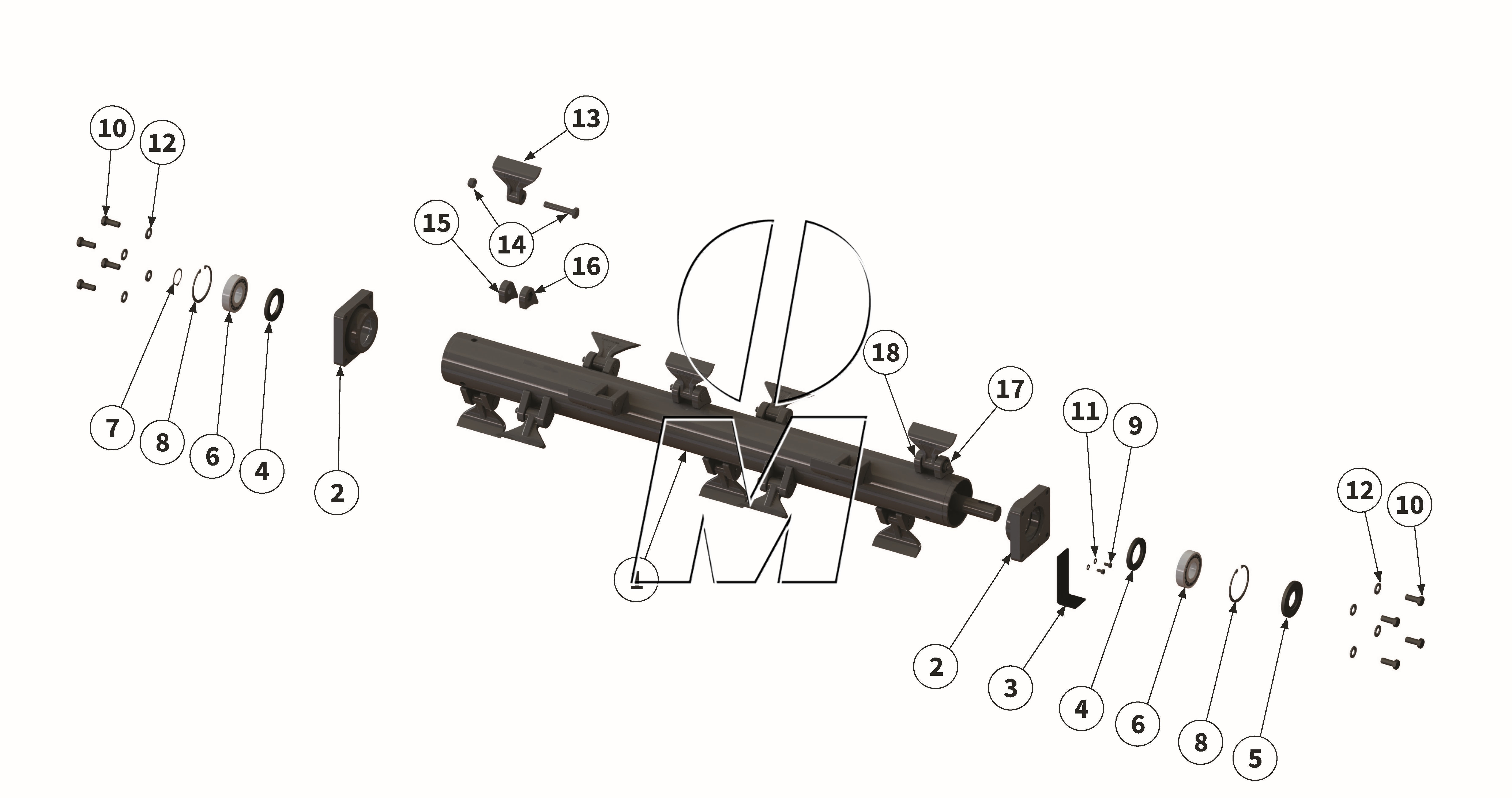 Zeichnung 13: Hammerrotor (P_H_ET_25_WEL)