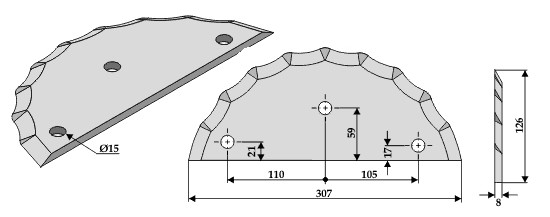 INDUSTRIEHOF Futtermischwagenmesser