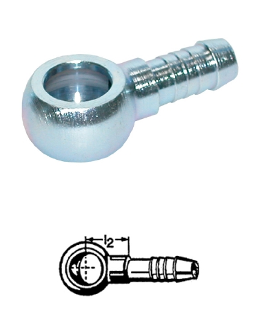 Schlauchnippel mit Ringauge