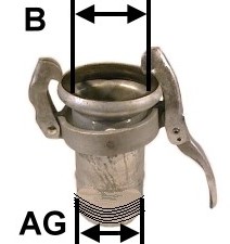 Gewindestutzen pass. für PERROT
