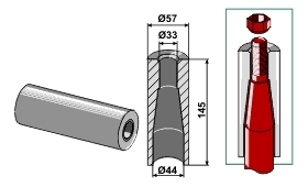 INDUSTRIEHOF Einschweißbuchse