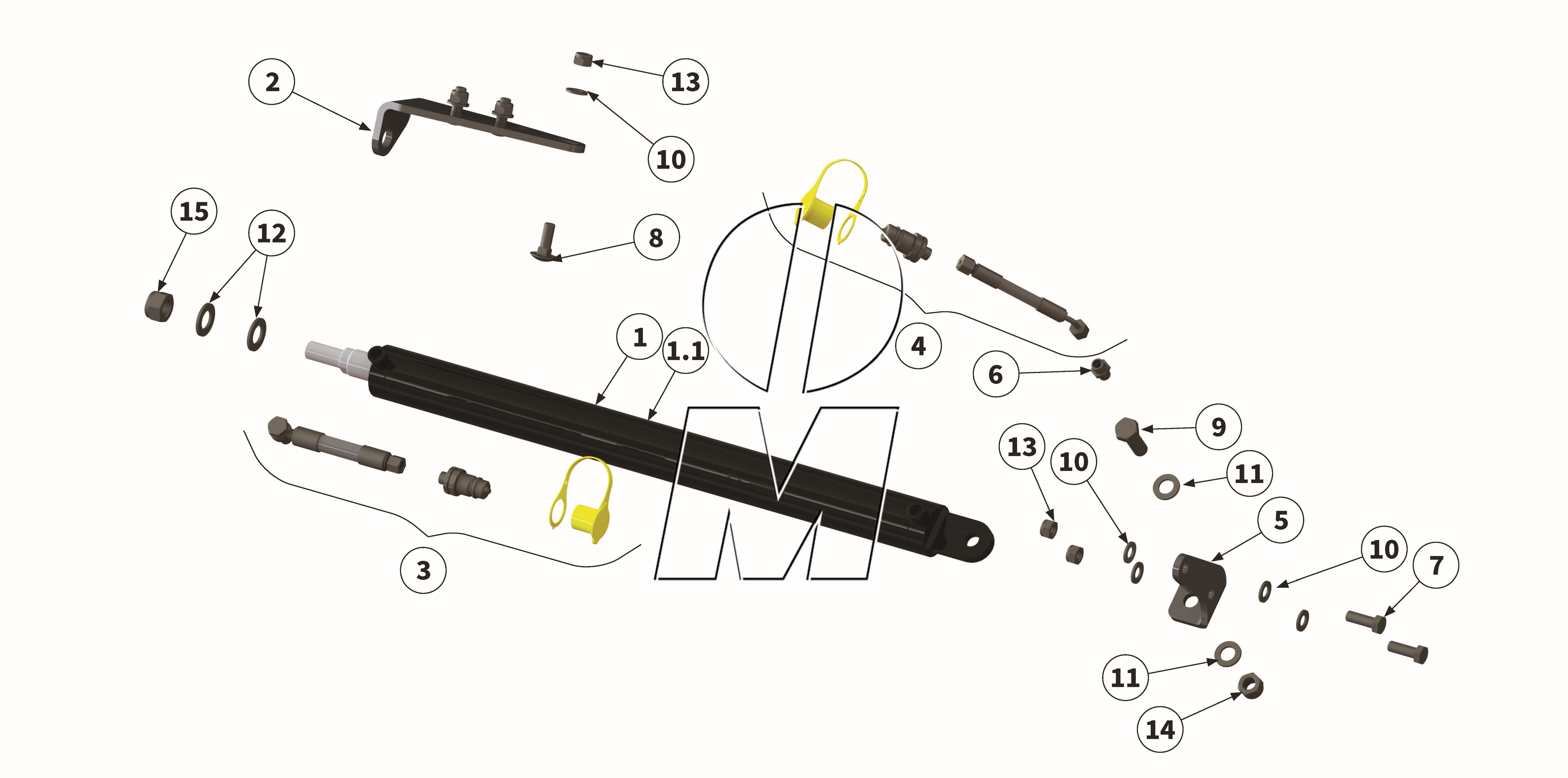 Zeichnung 17: Hydraulische Seitenverschiebung (P_L_ET_25_WEL)