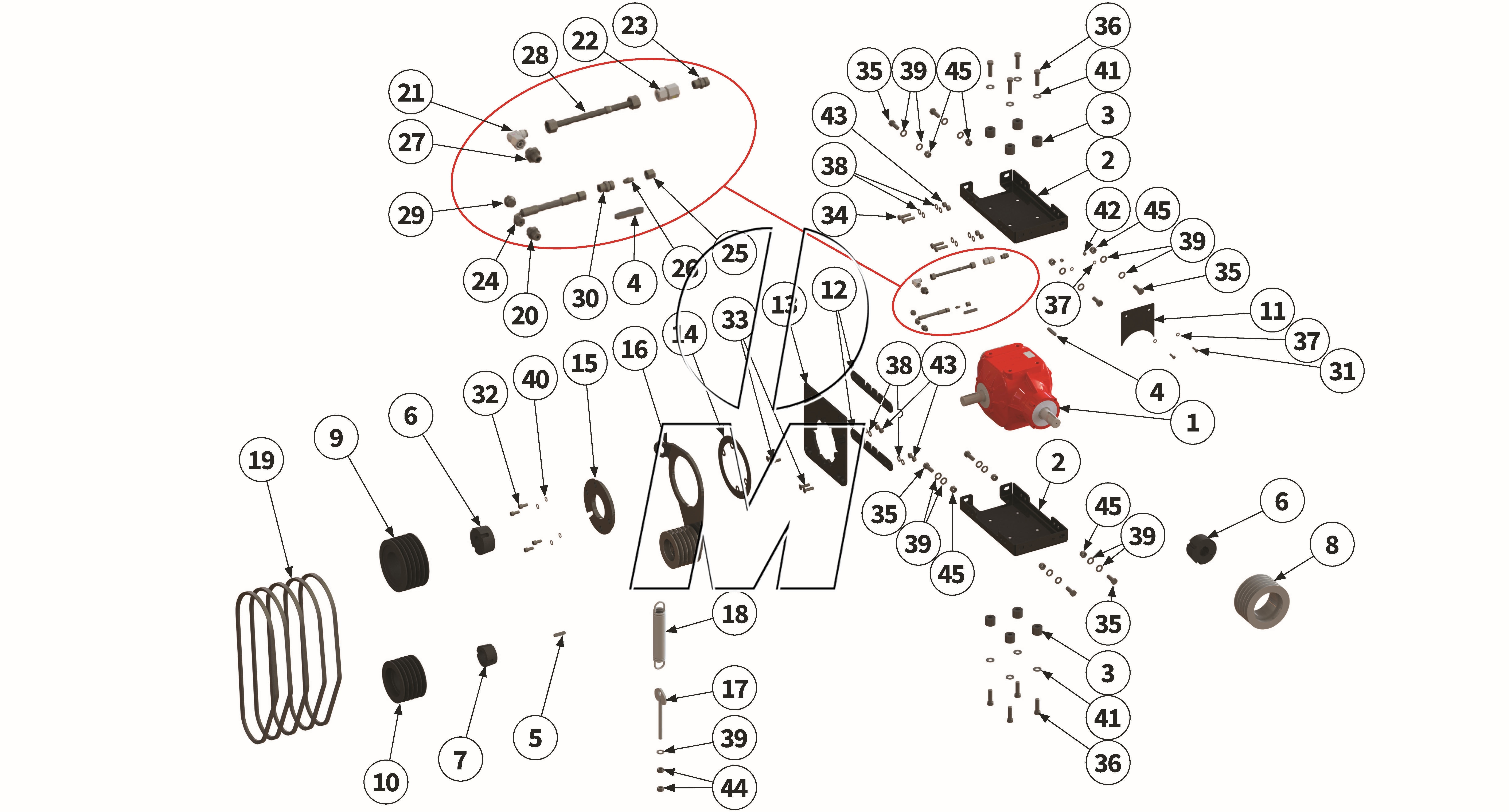 Zeichnung 09: Antrieb & Getriebe (P_MSP_ET_25_WEL)