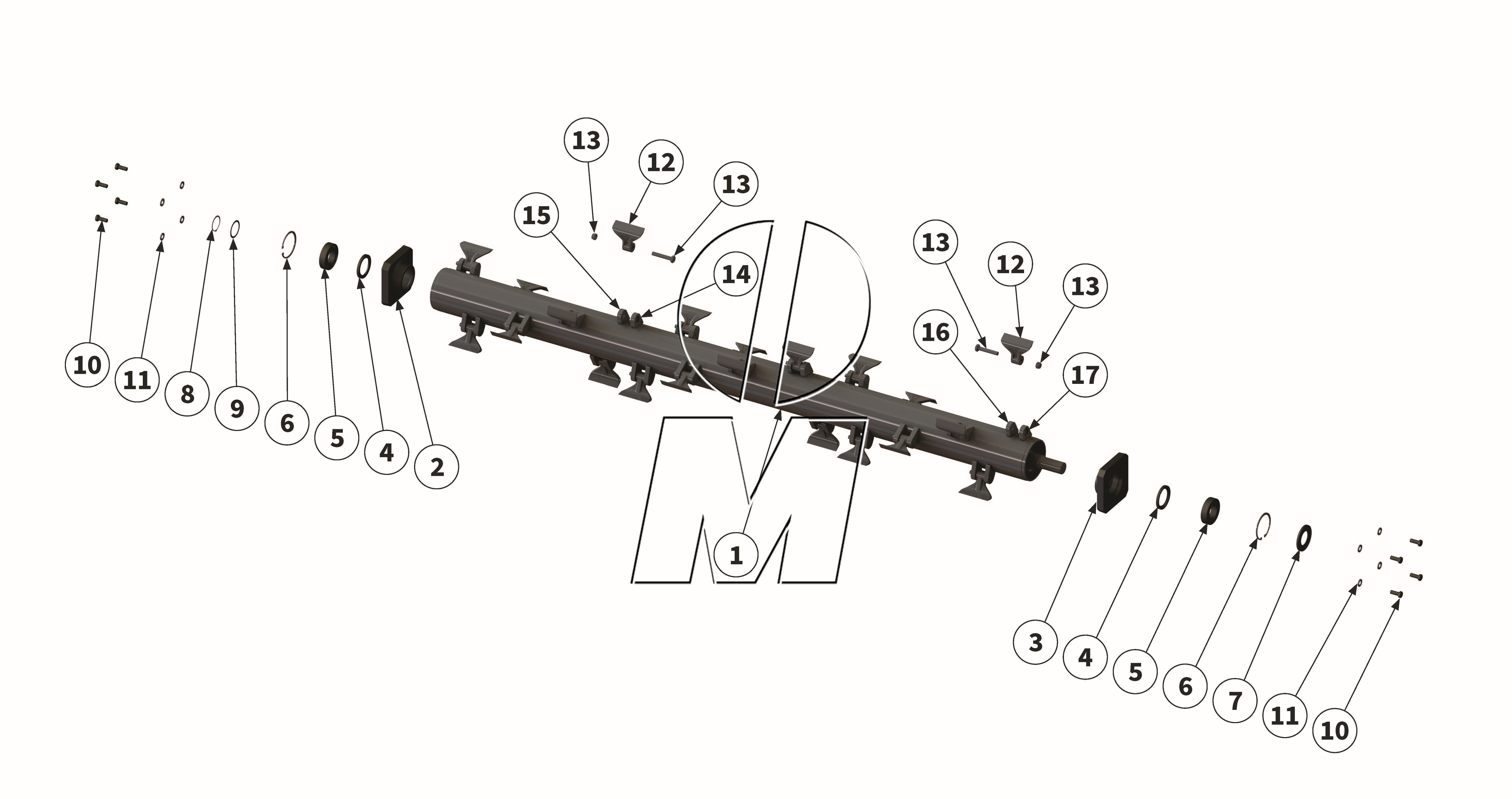 Zeichnung 08: Hammerrotor (P_VS_ET_24_WEL)