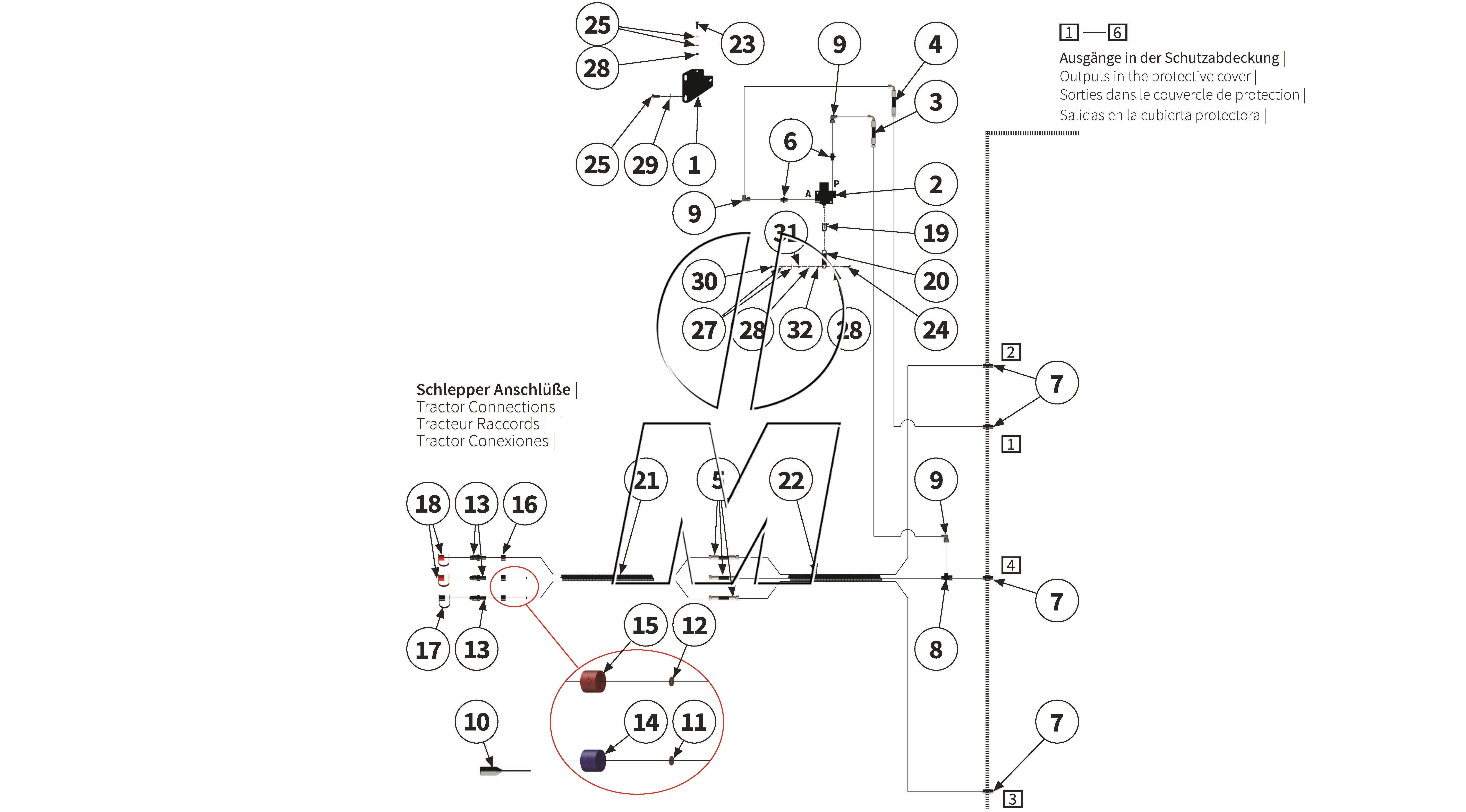 Zeichnung 17: Hydraulik Teil 1 (P_MSP_ET_25_WEL)
