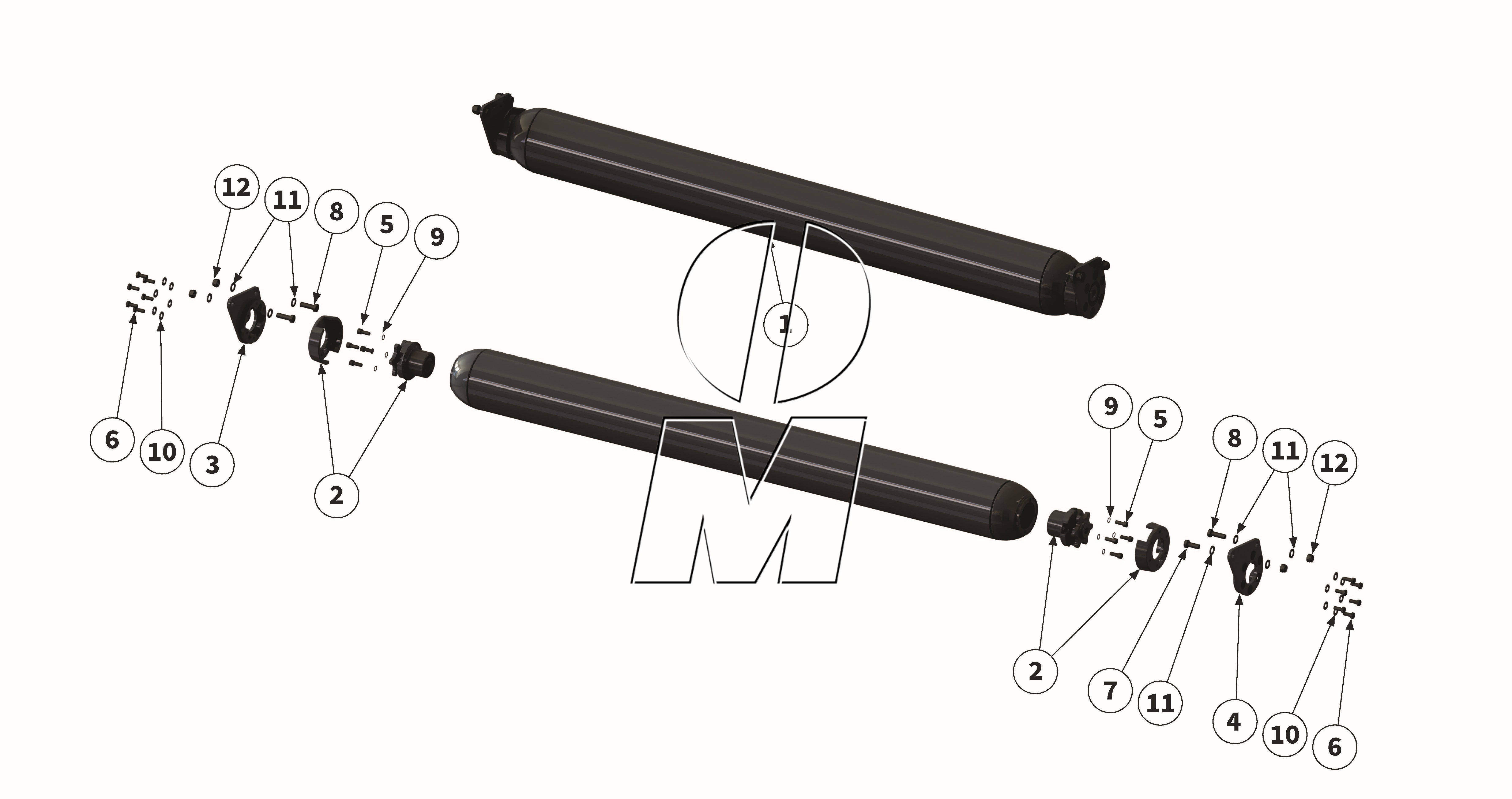 Zeichnung 07: Stützwalze (P_LS_ET_25_WEL)